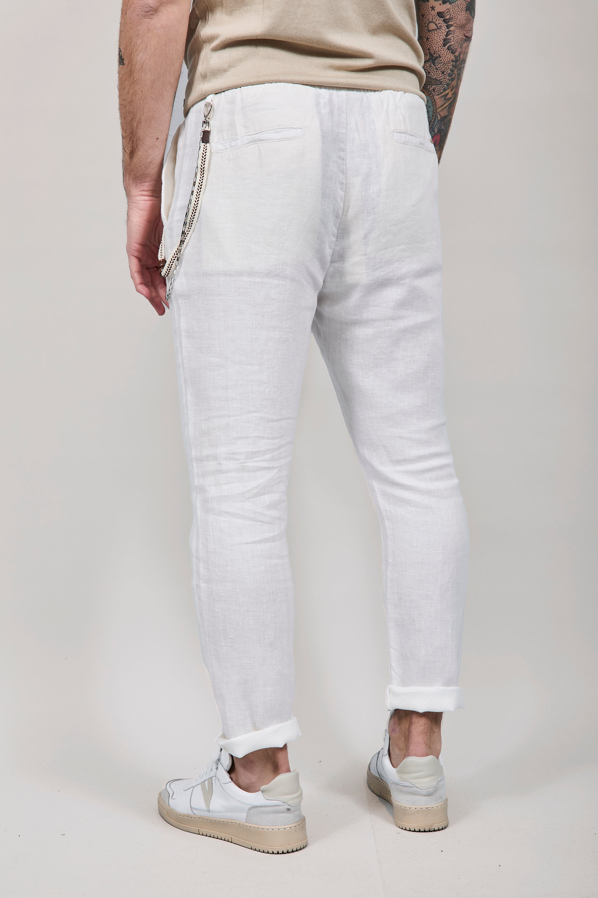 Pantalaccio Gianni Lupo Lino Bianco 3270