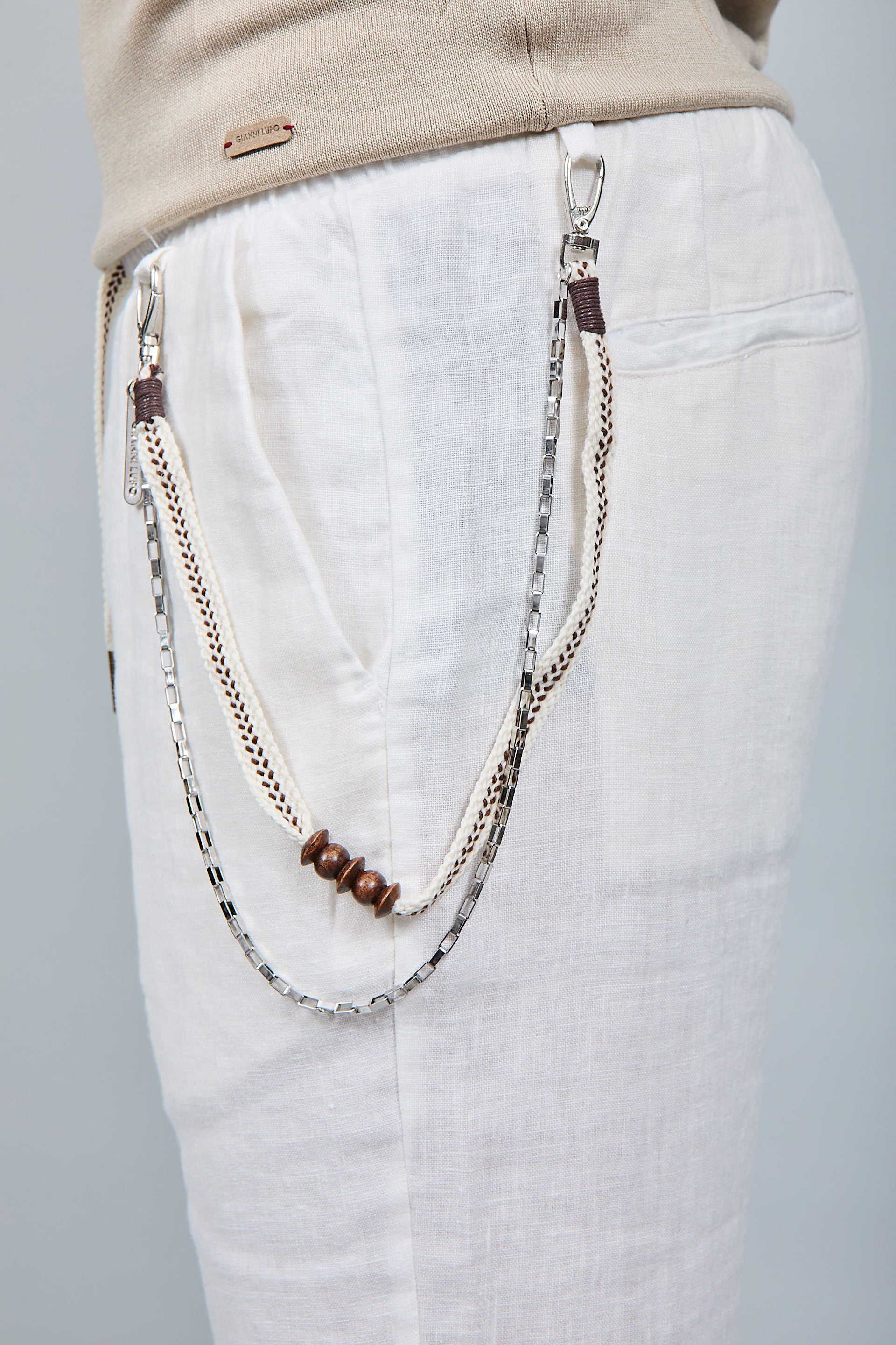 Pantalaccio Gianni Lupo Lino Bianco 3270