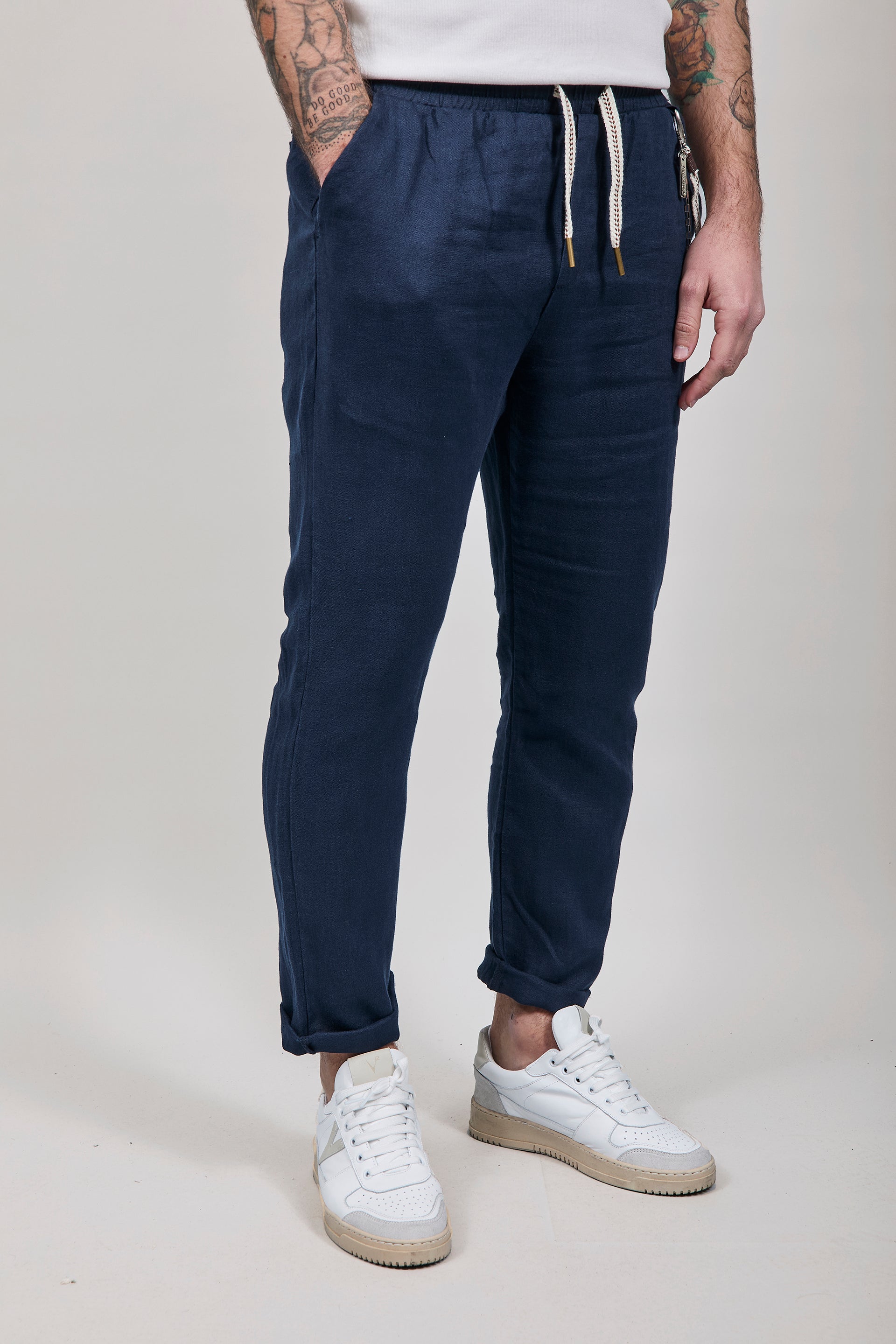 Pantalaccio Gianni Lupo Lino Blu 3270