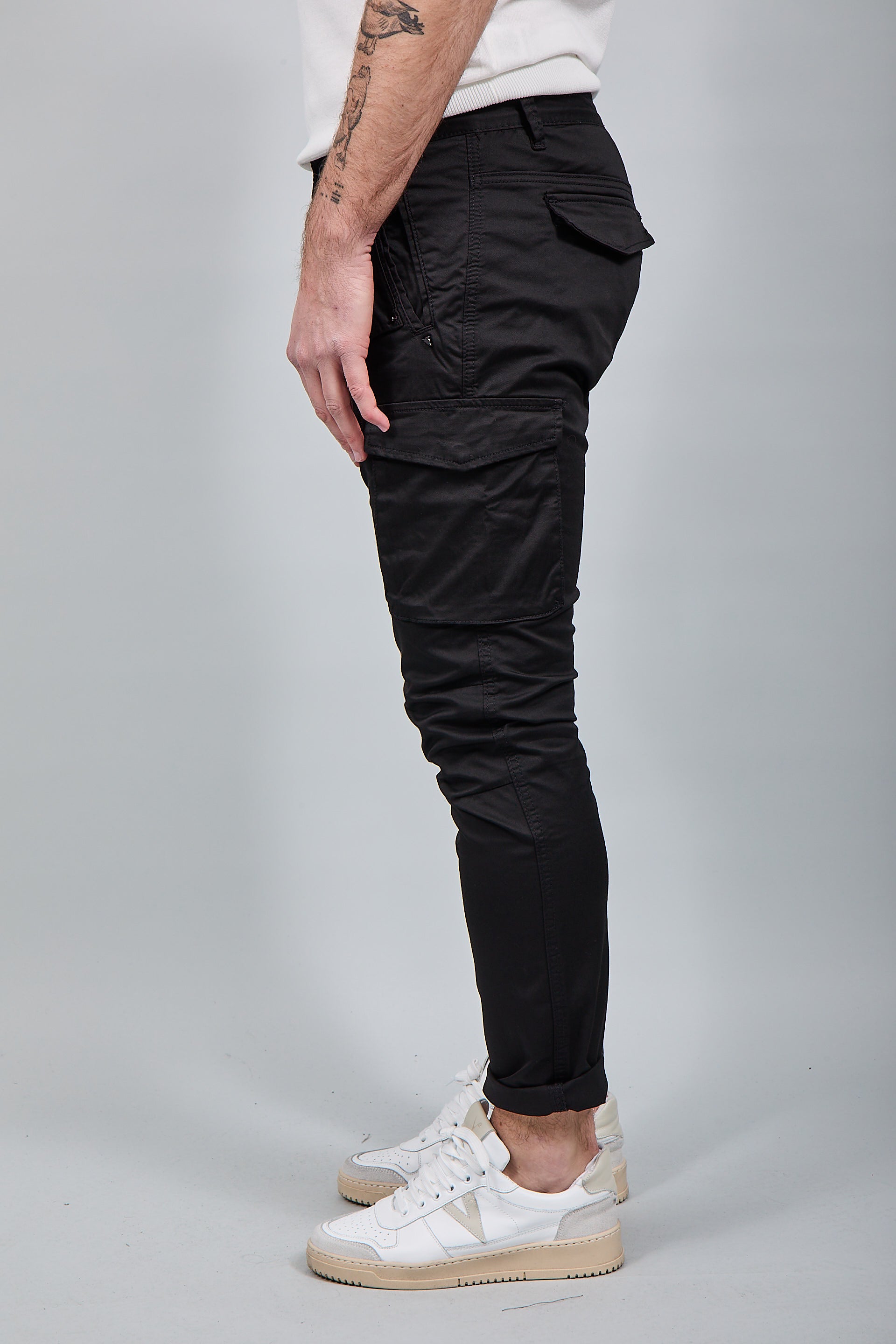 Pantalone Gianni Lupo Cargo Nero 2363