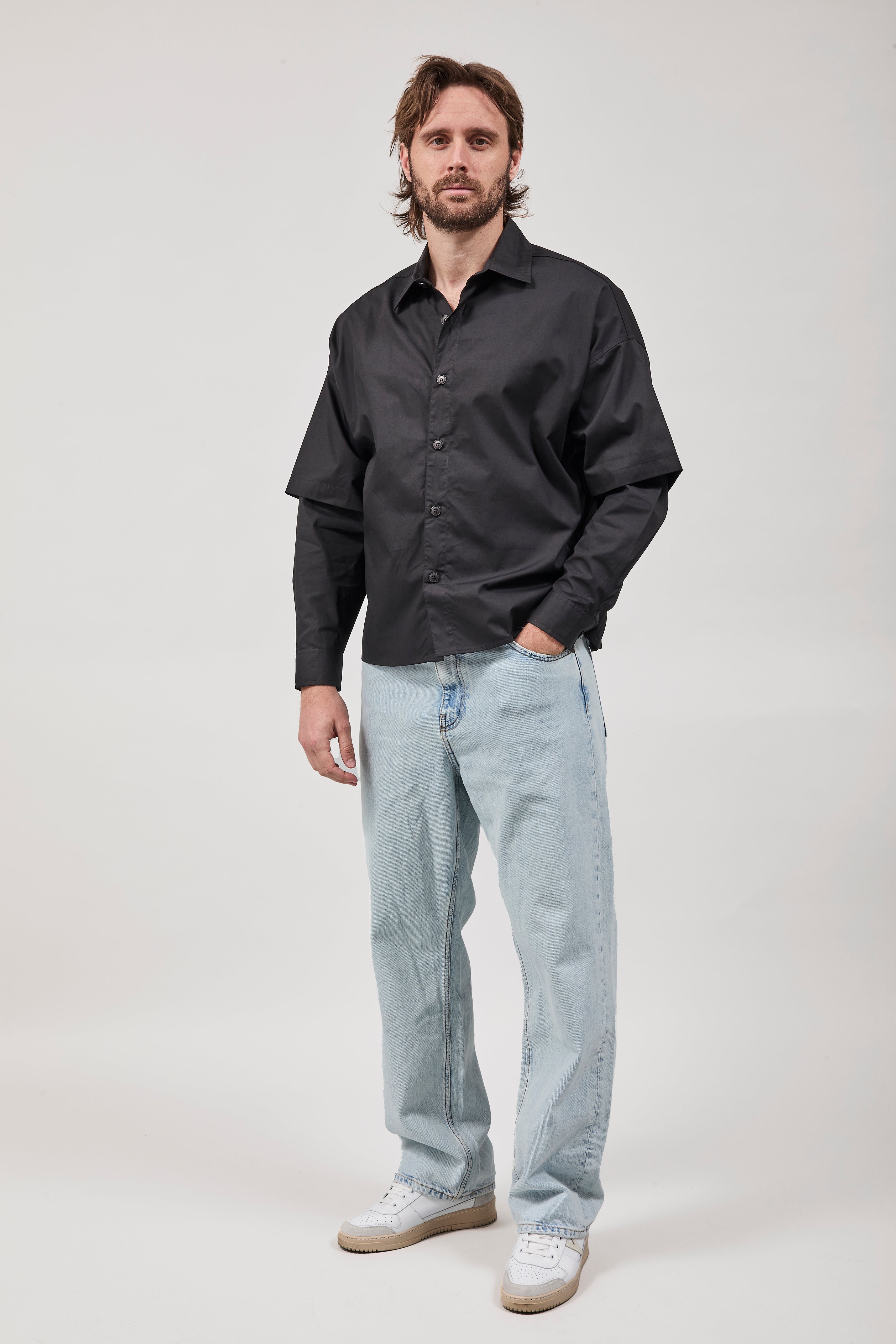Camicia Imperial Doppia manica Nera