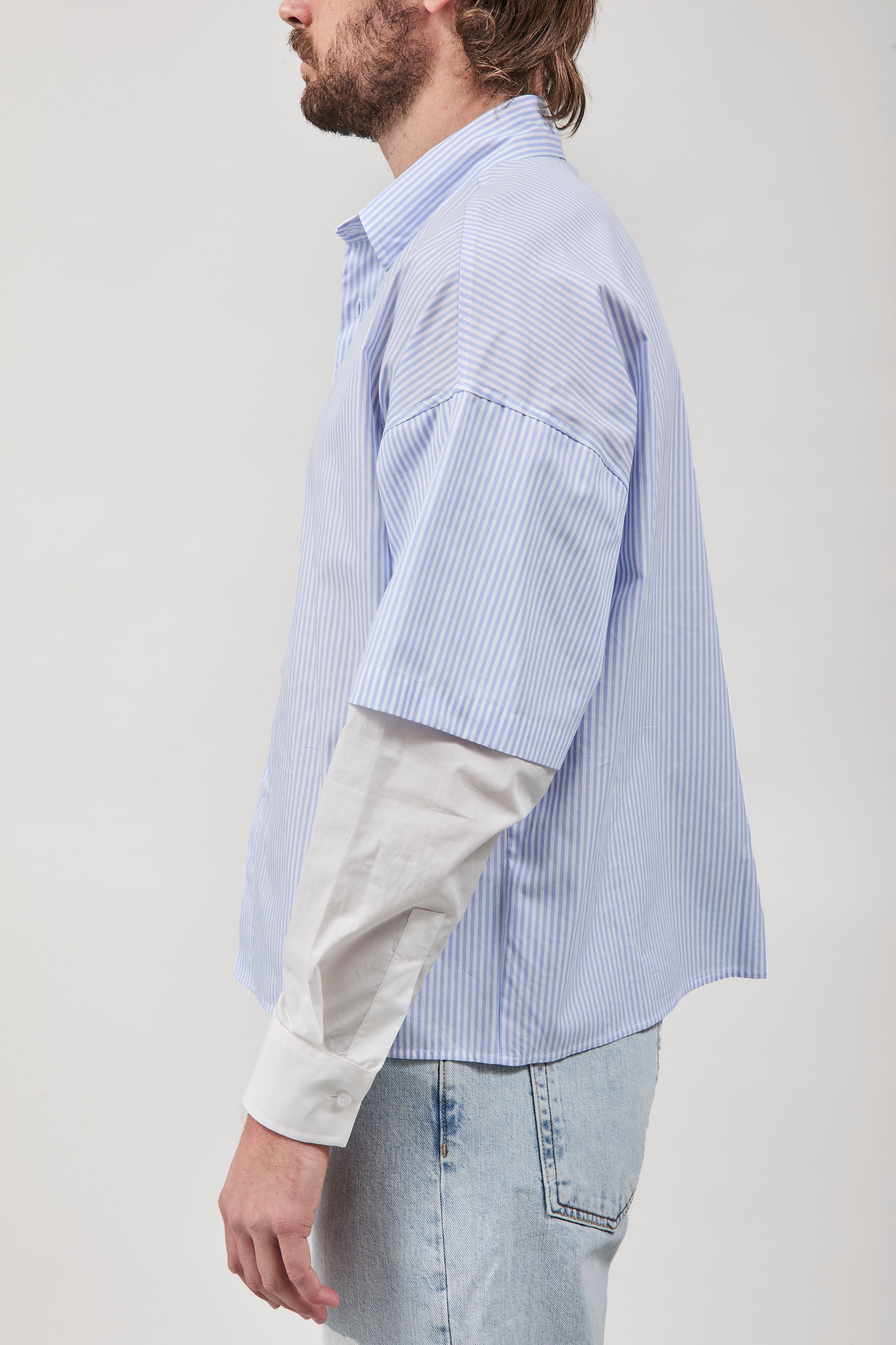 Camicia Imperial Doppia manica Azzurra 469