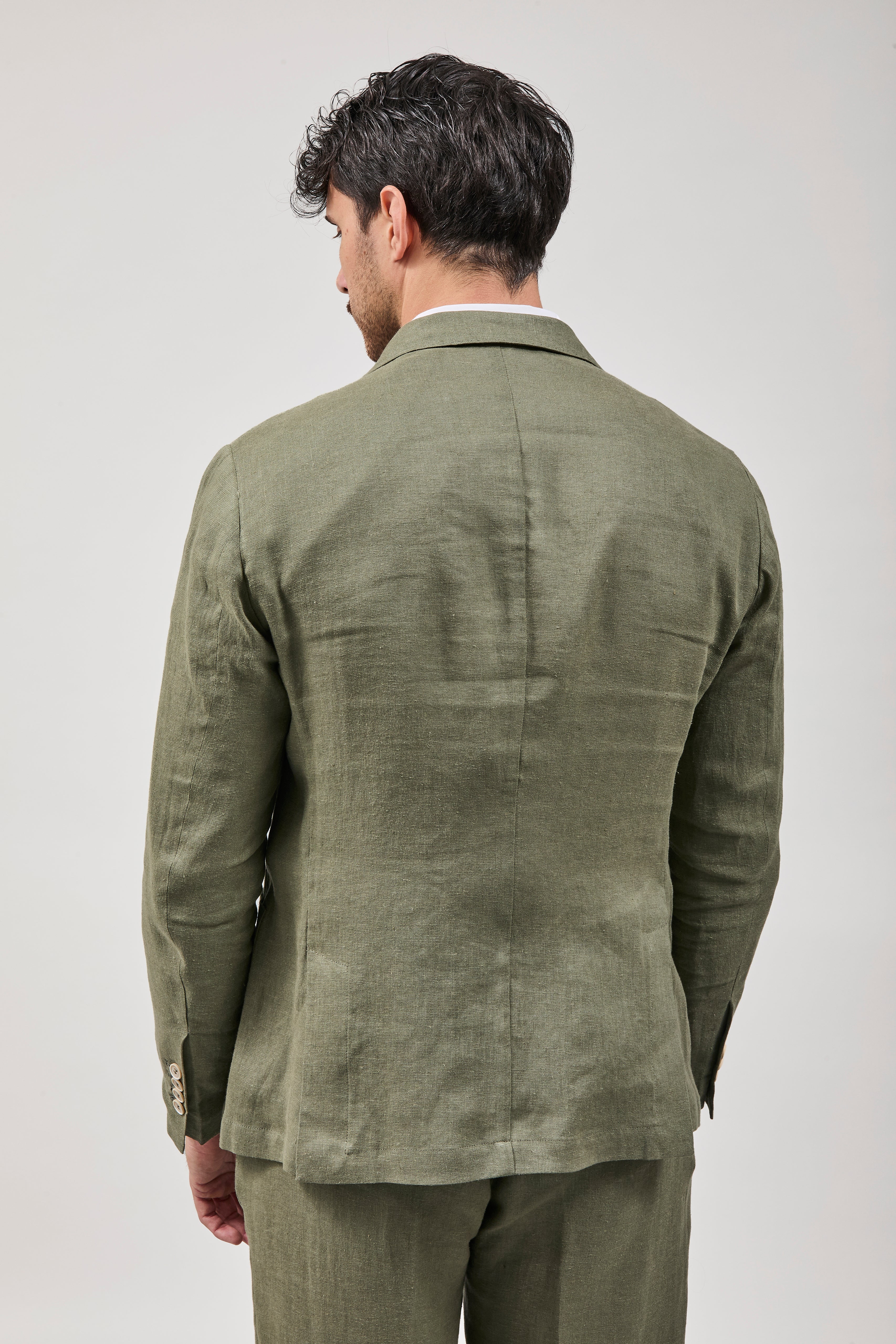 Giacca Over-d Lino Militare G53