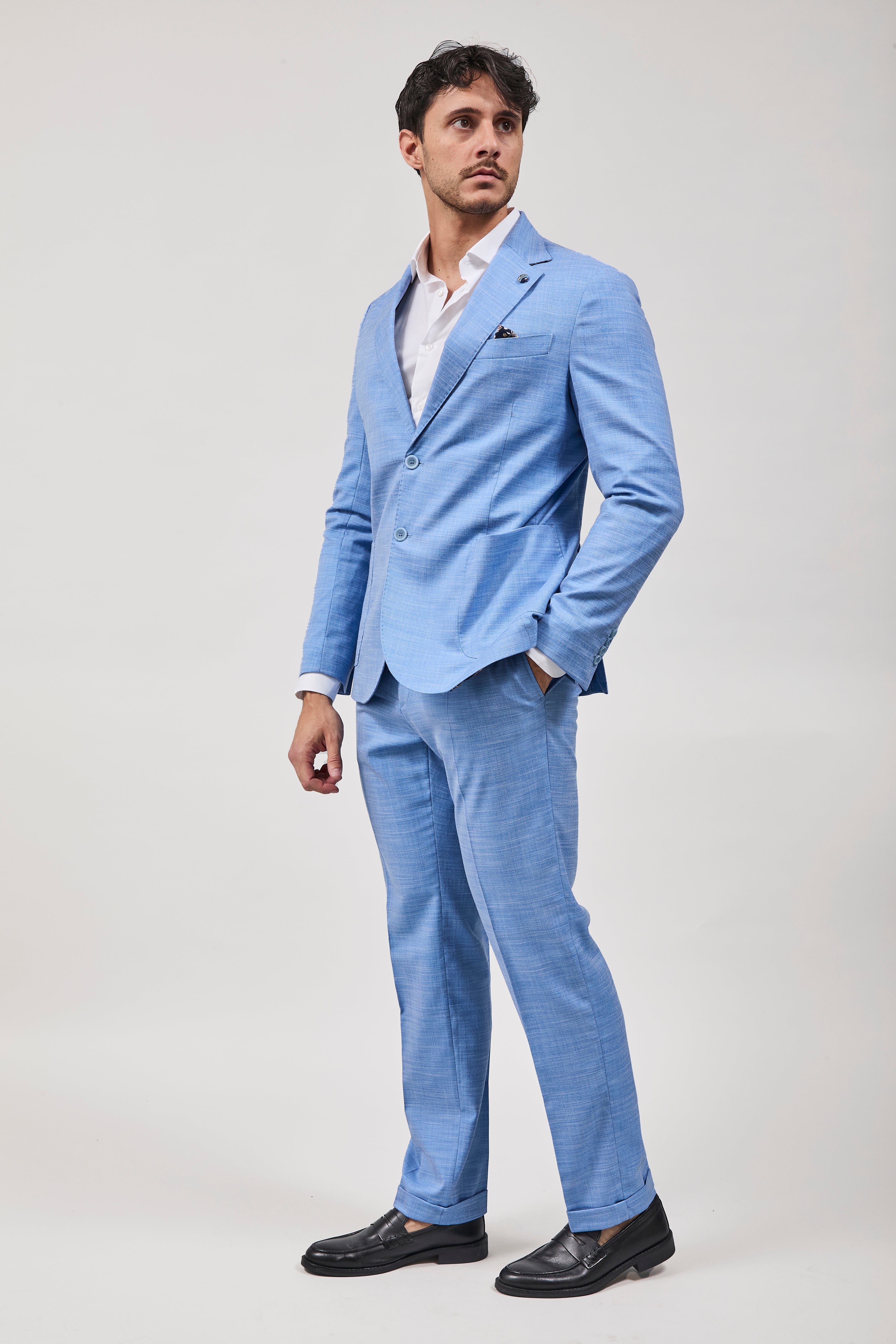 Pantalone V2 Fiammato Azzurro