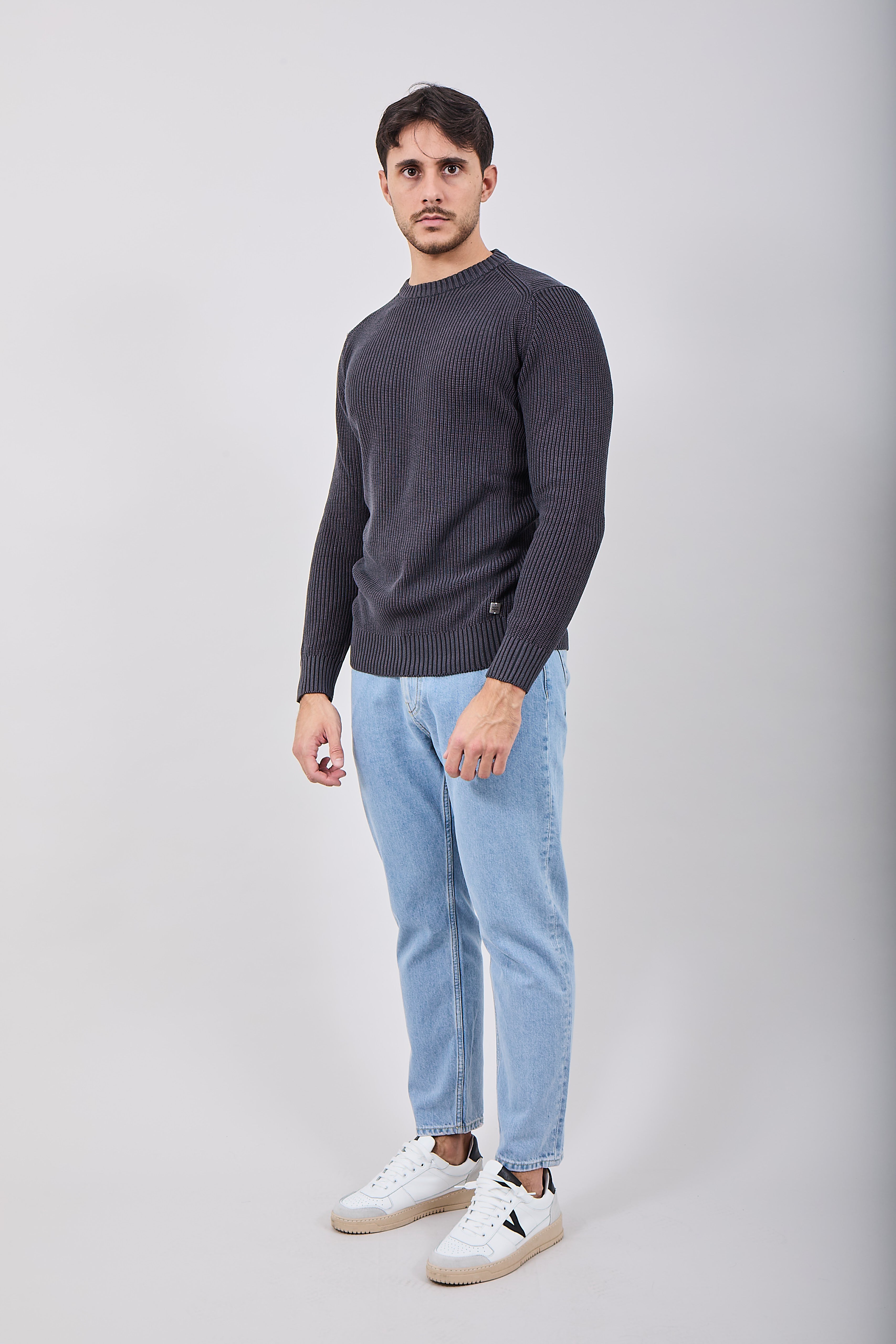 Maglione Block Eleven Stone Notte