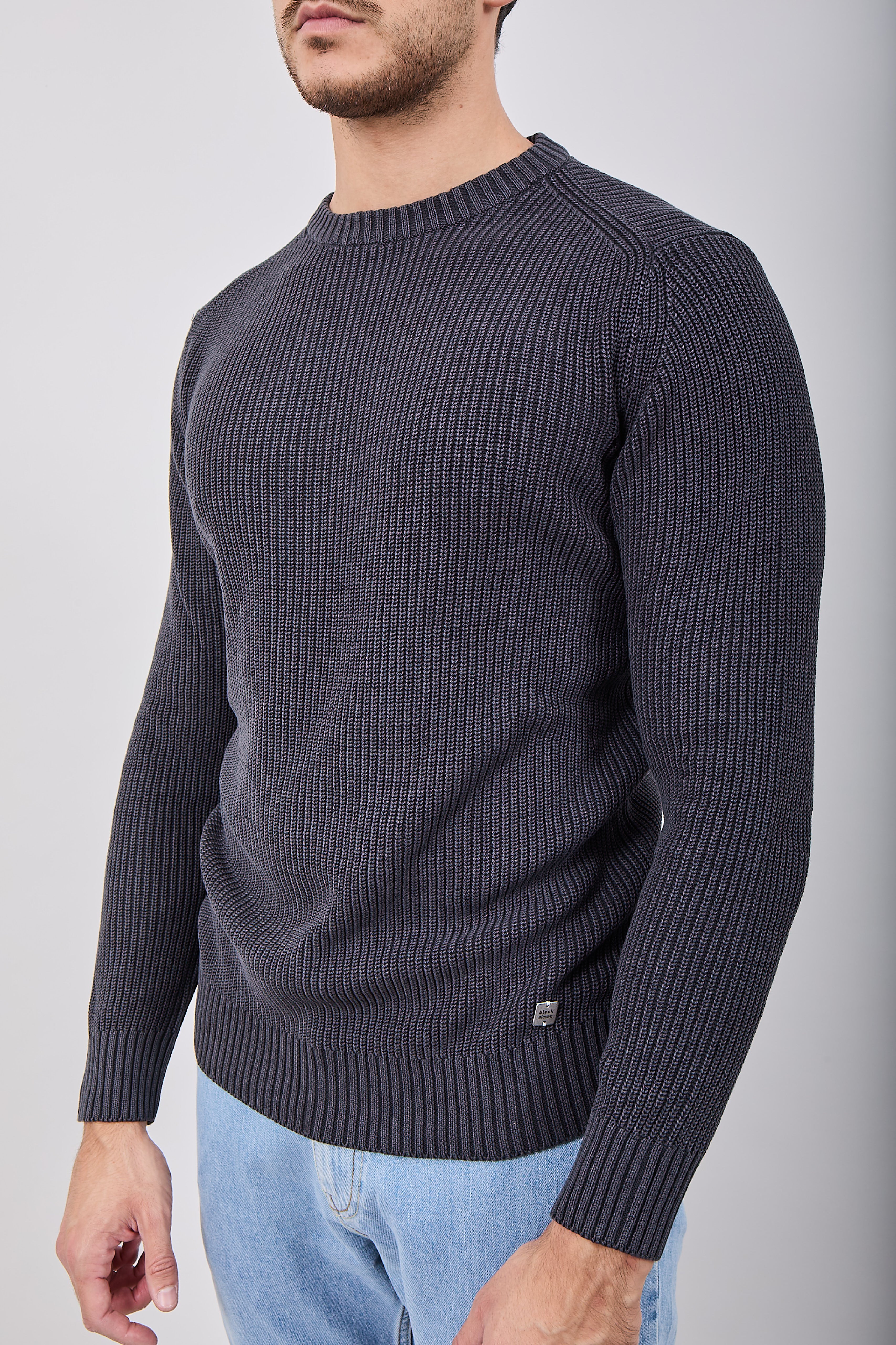 Maglione Block Eleven Stone Notte