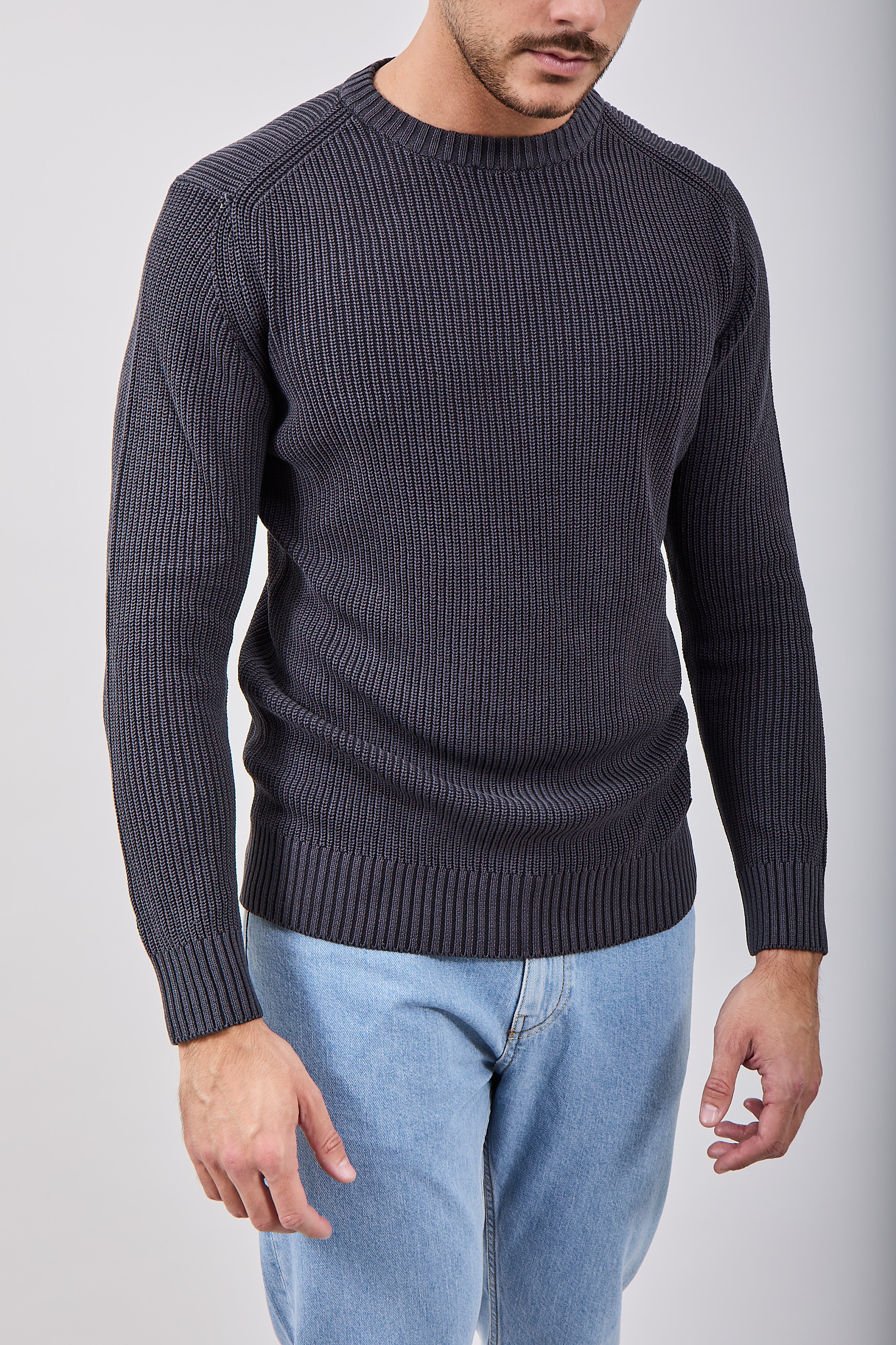 Maglione Block Eleven Stone Notte