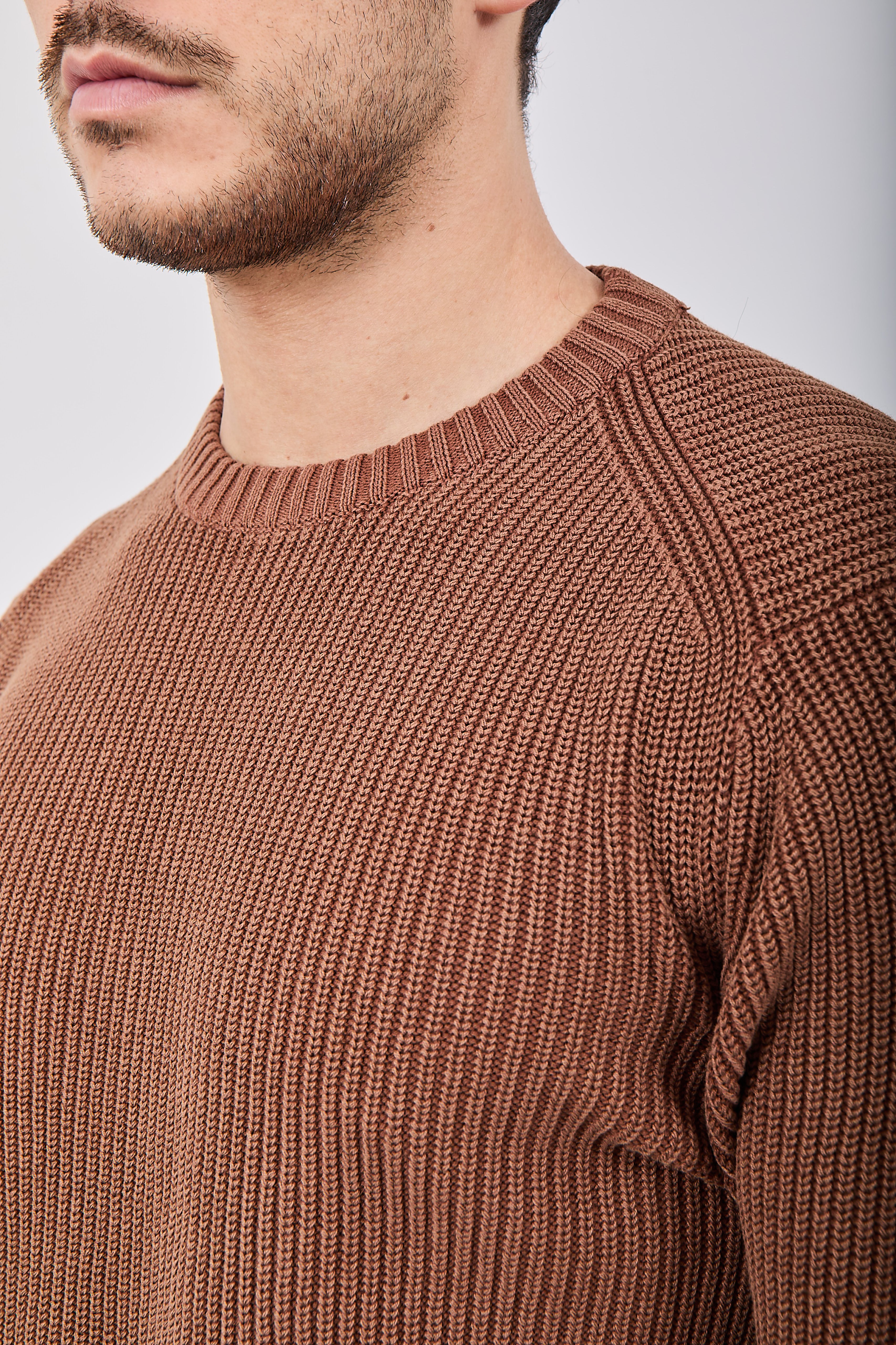 Maglione Block Eleven Stone Caffè