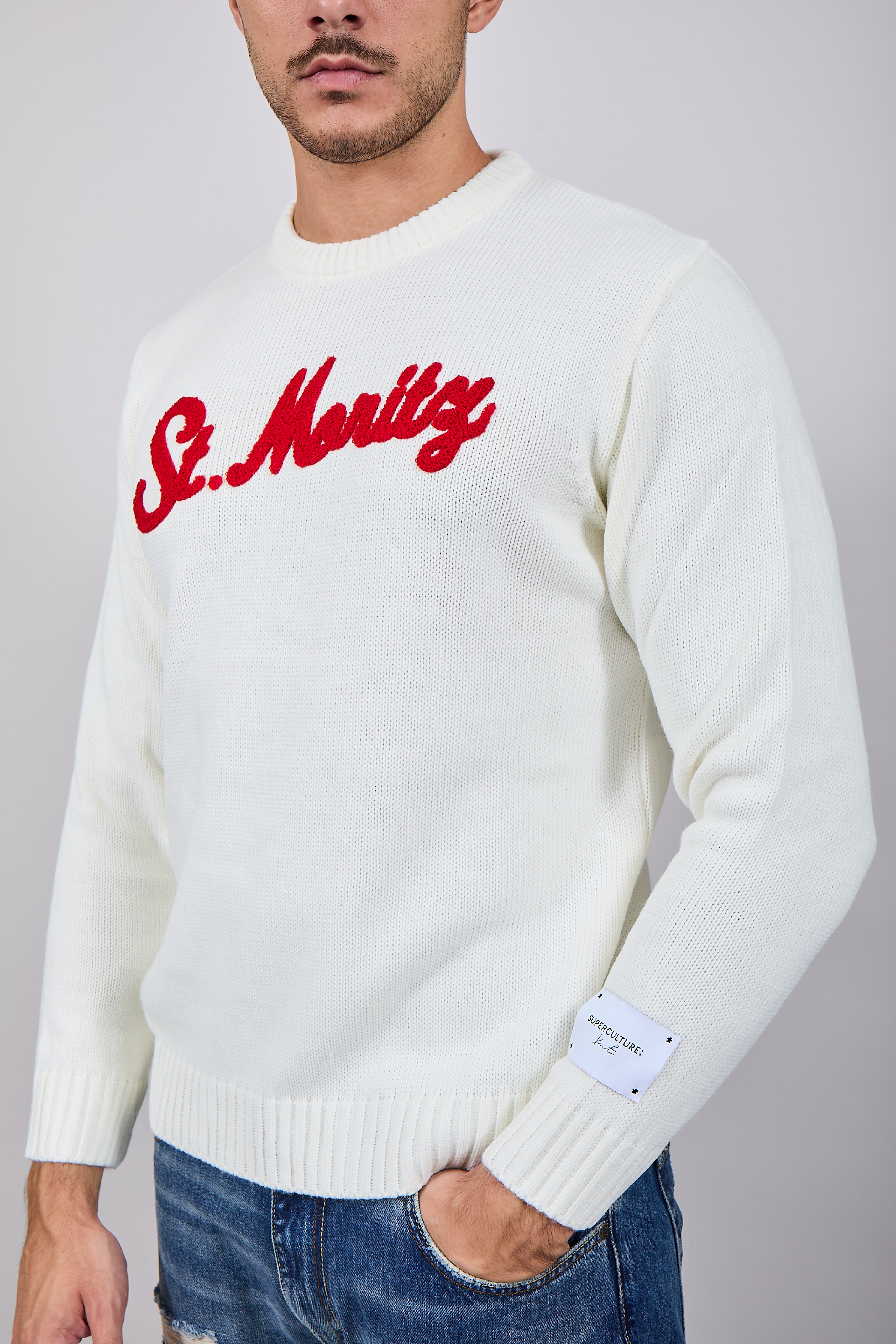 Maglioncino Superculture Panna AK5011 (12214764044628)