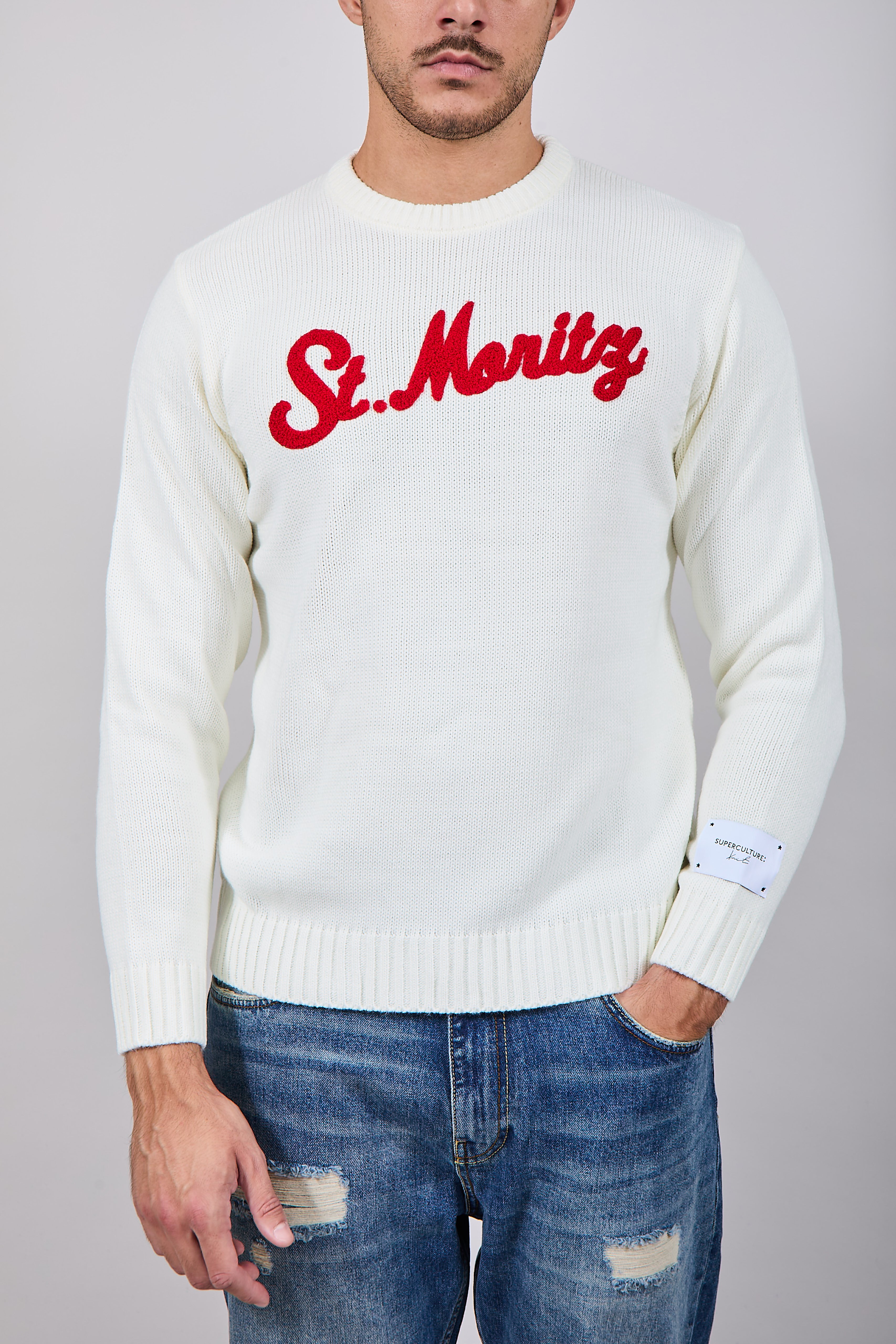 Maglioncino Superculture Panna AK5011 (12214764044628)