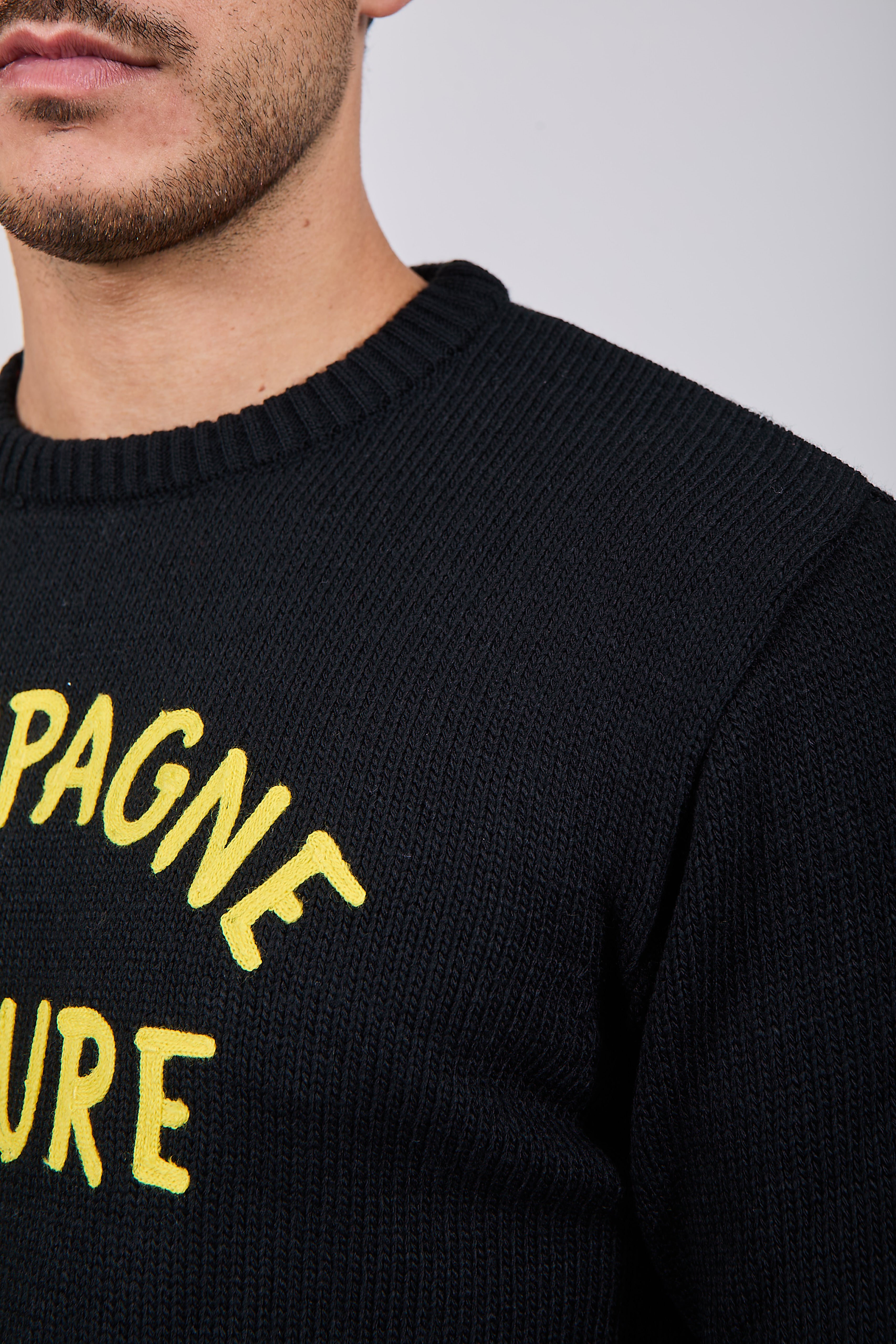 Maglioncino Superculture Nero AK5007 (12214767976788)