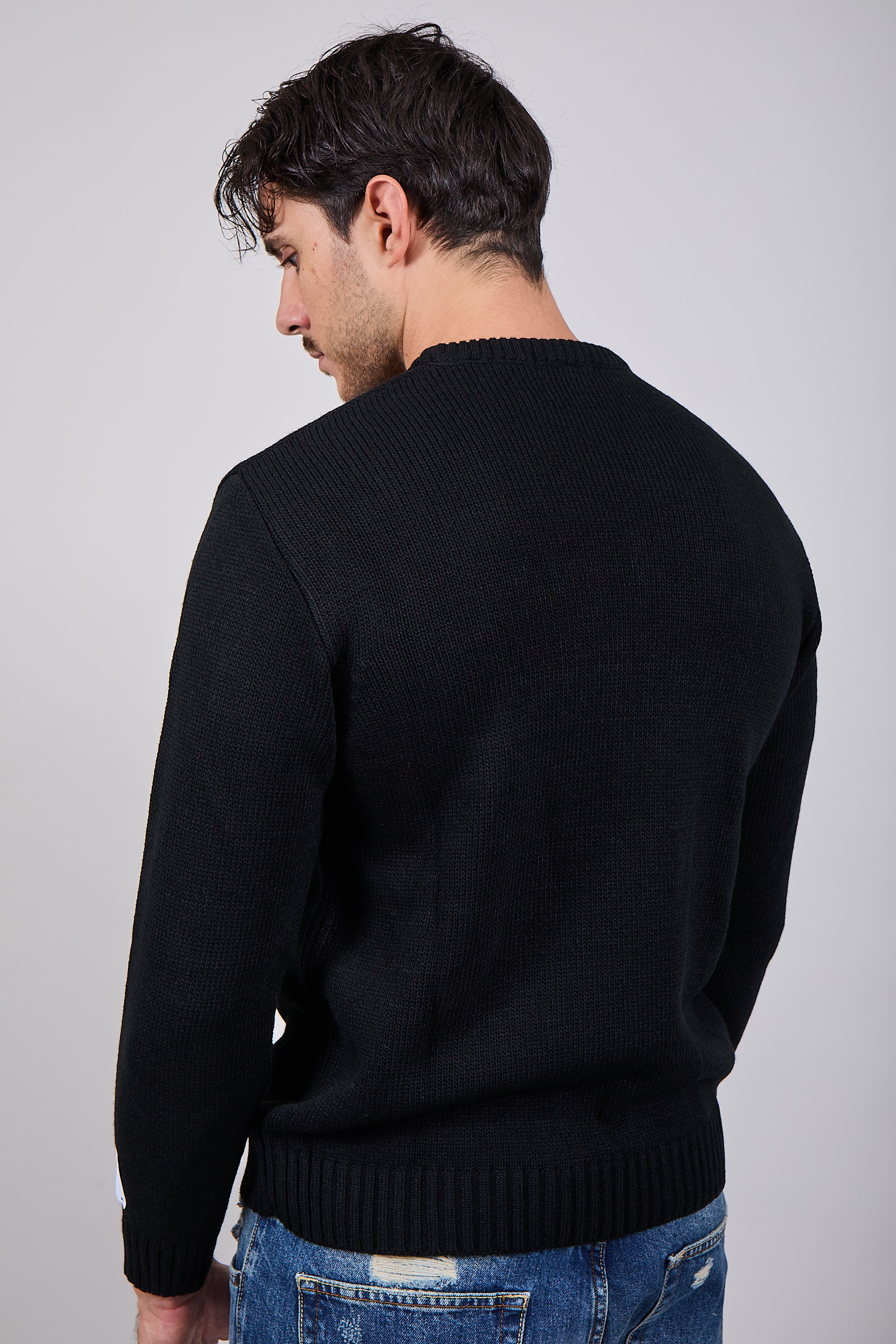 Maglioncino Superculture Nero AK5007 (12214767976788)