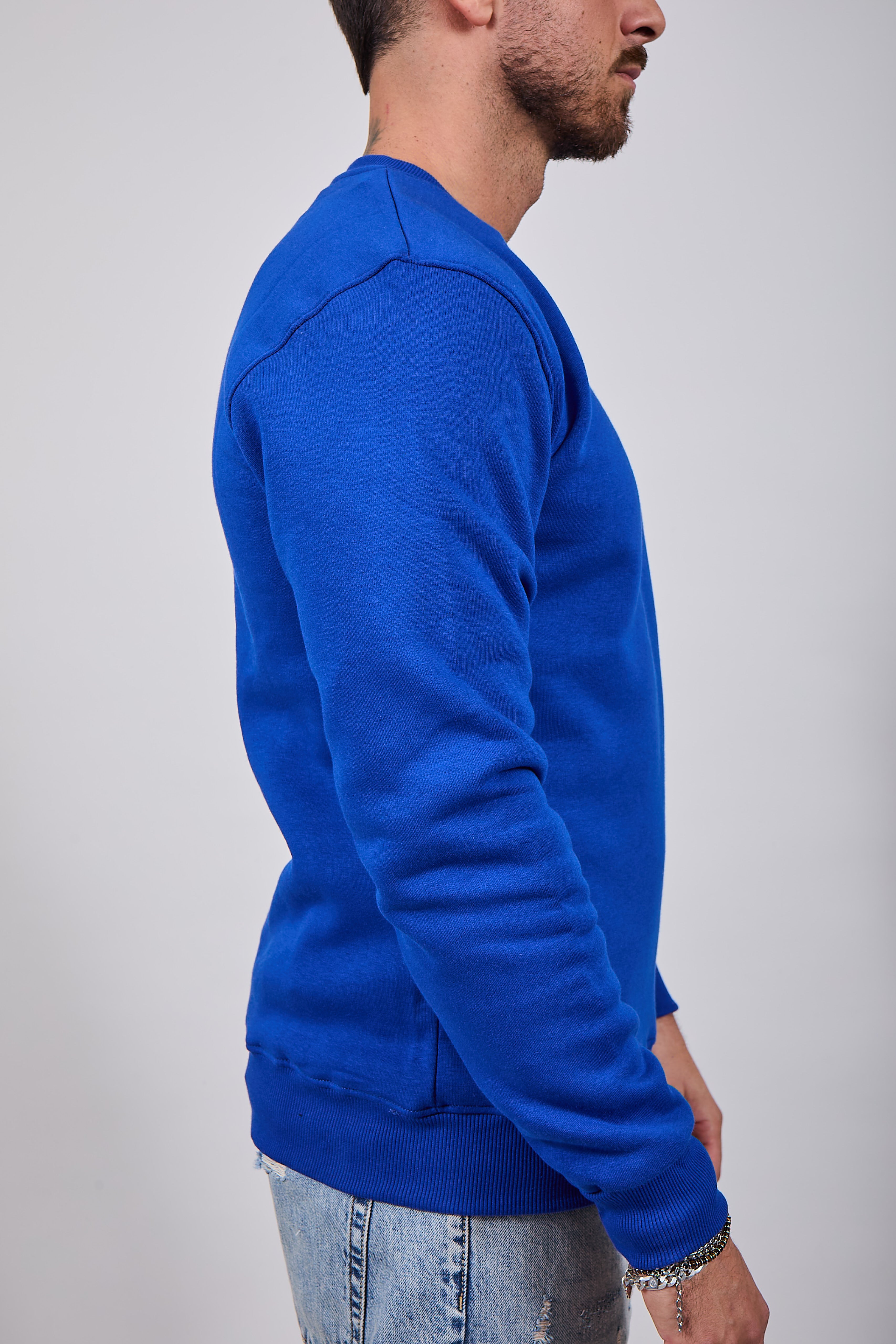 Felpa Superculture Girocollo Royal A1391 (12218720747860)