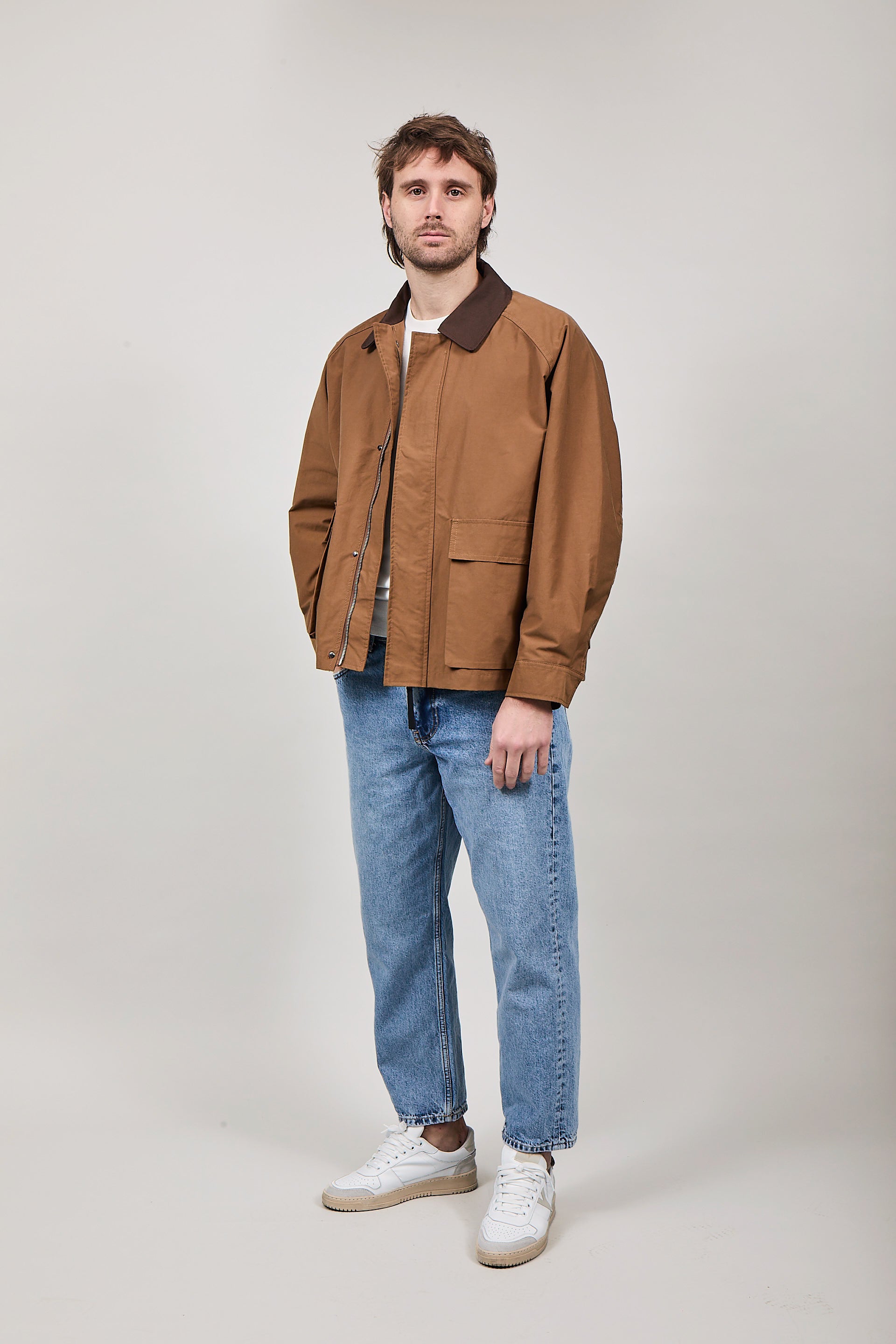 Giacchetto Gianni Lupo Double Label Cammello 093