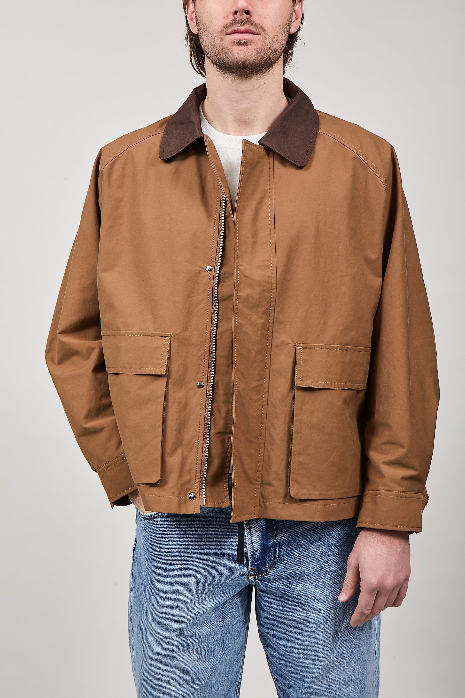 Giacchetto Gianni Lupo Double Label Cammello 093