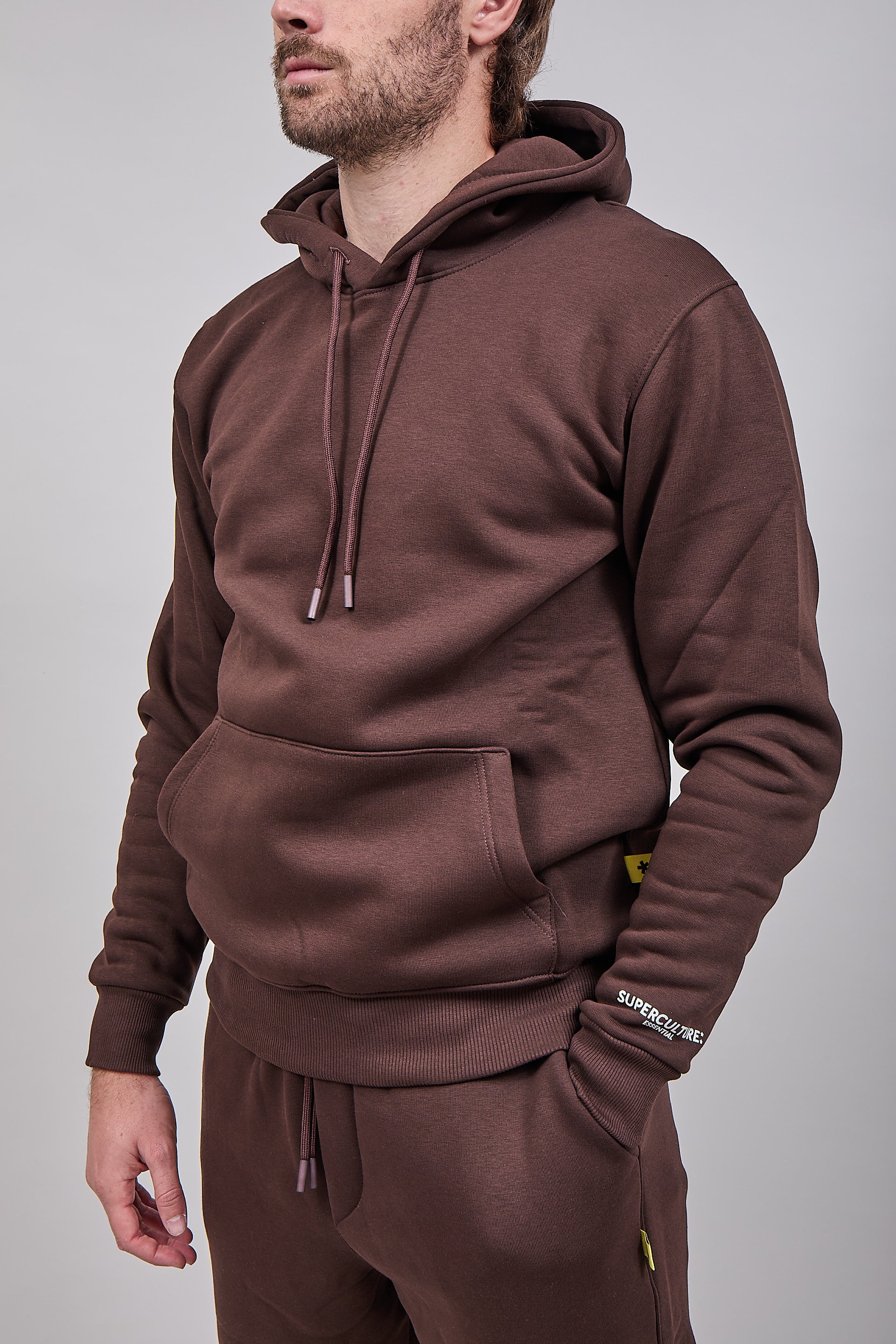 Felpa Superculture Cappuccio Joy Moro