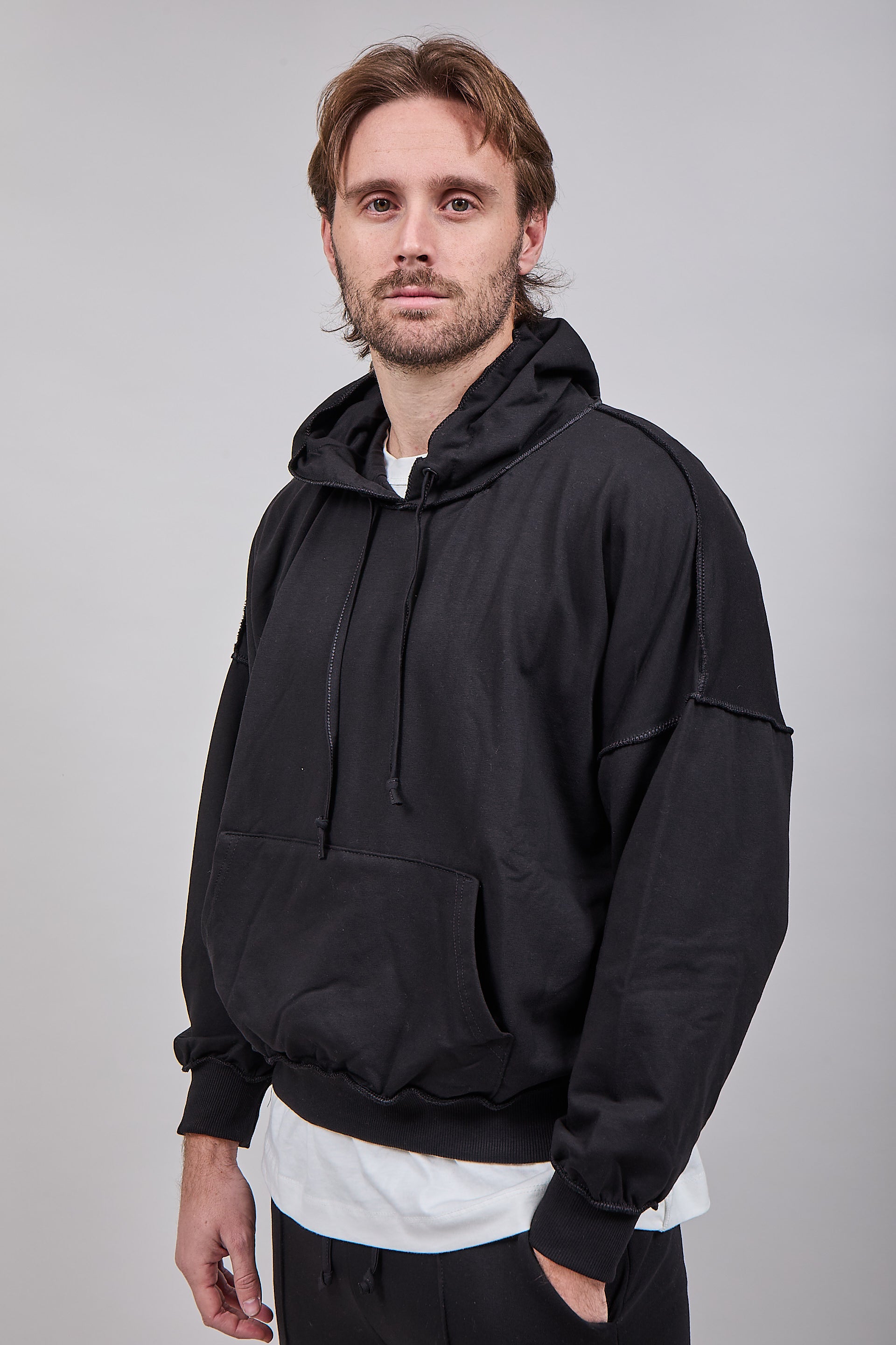 Felpa Berna Cuciture Nera 392