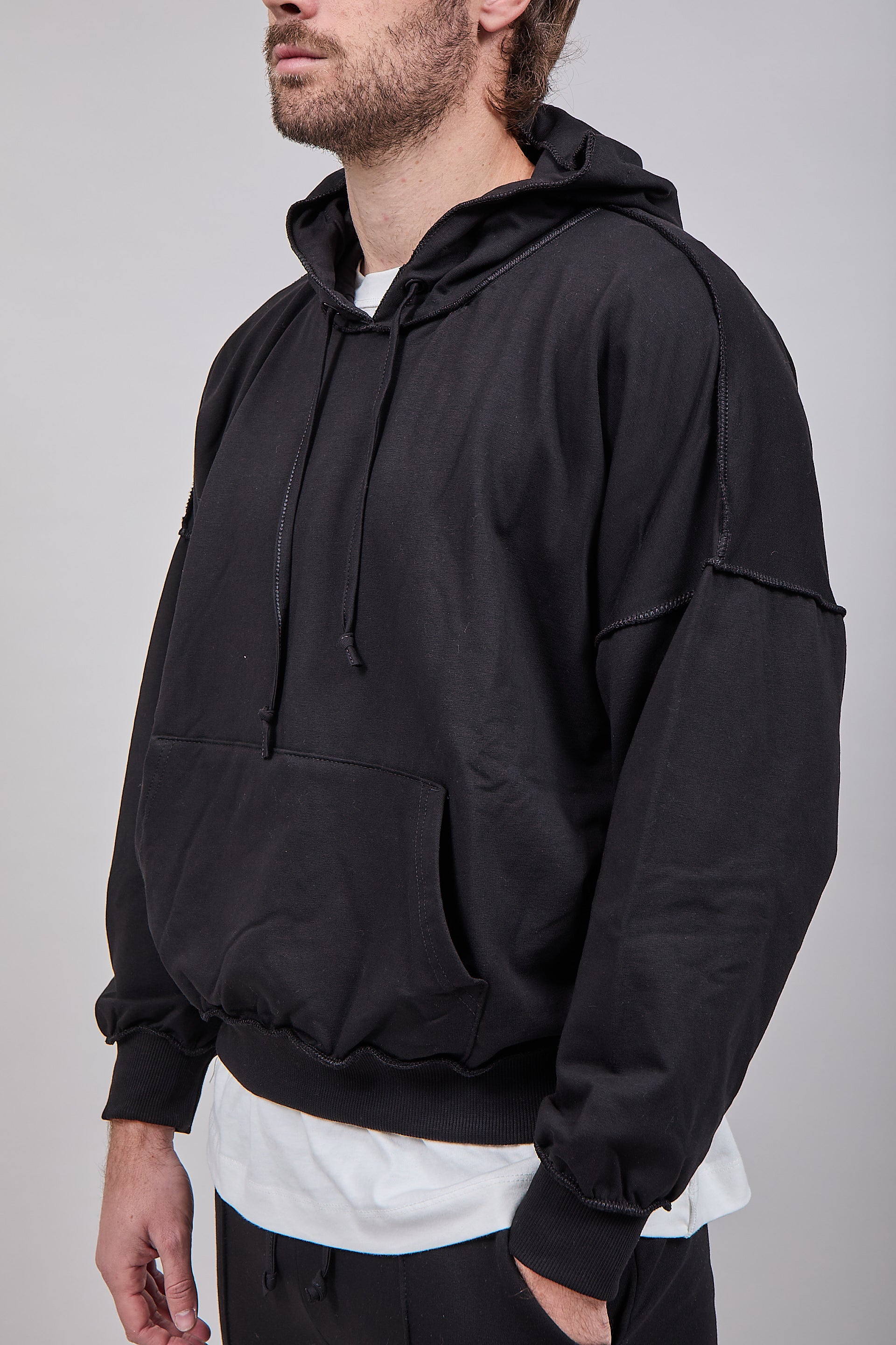 Felpa Berna Cuciture Nera 392