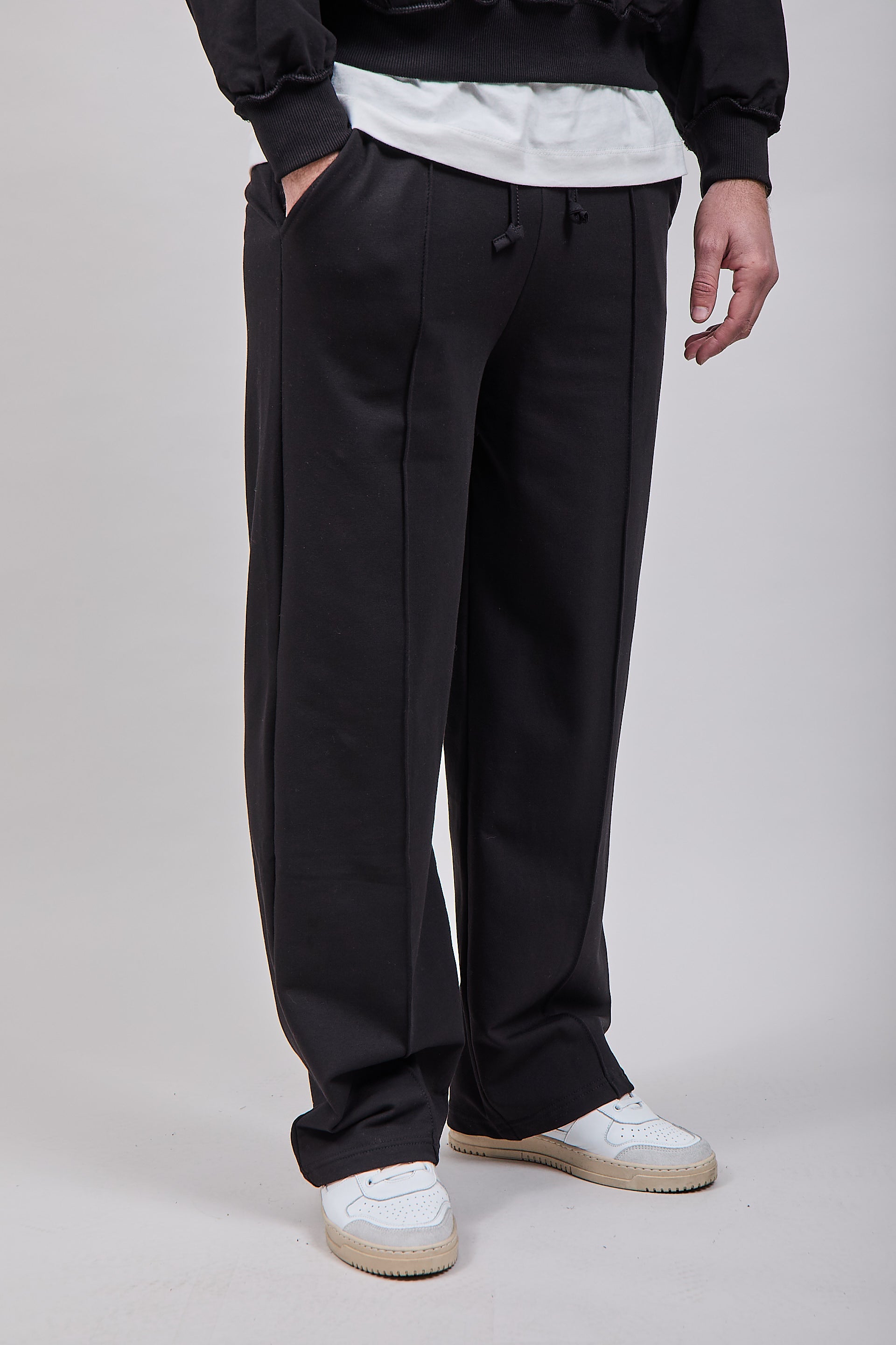 Pantalone Berna Cuciture Nero 392