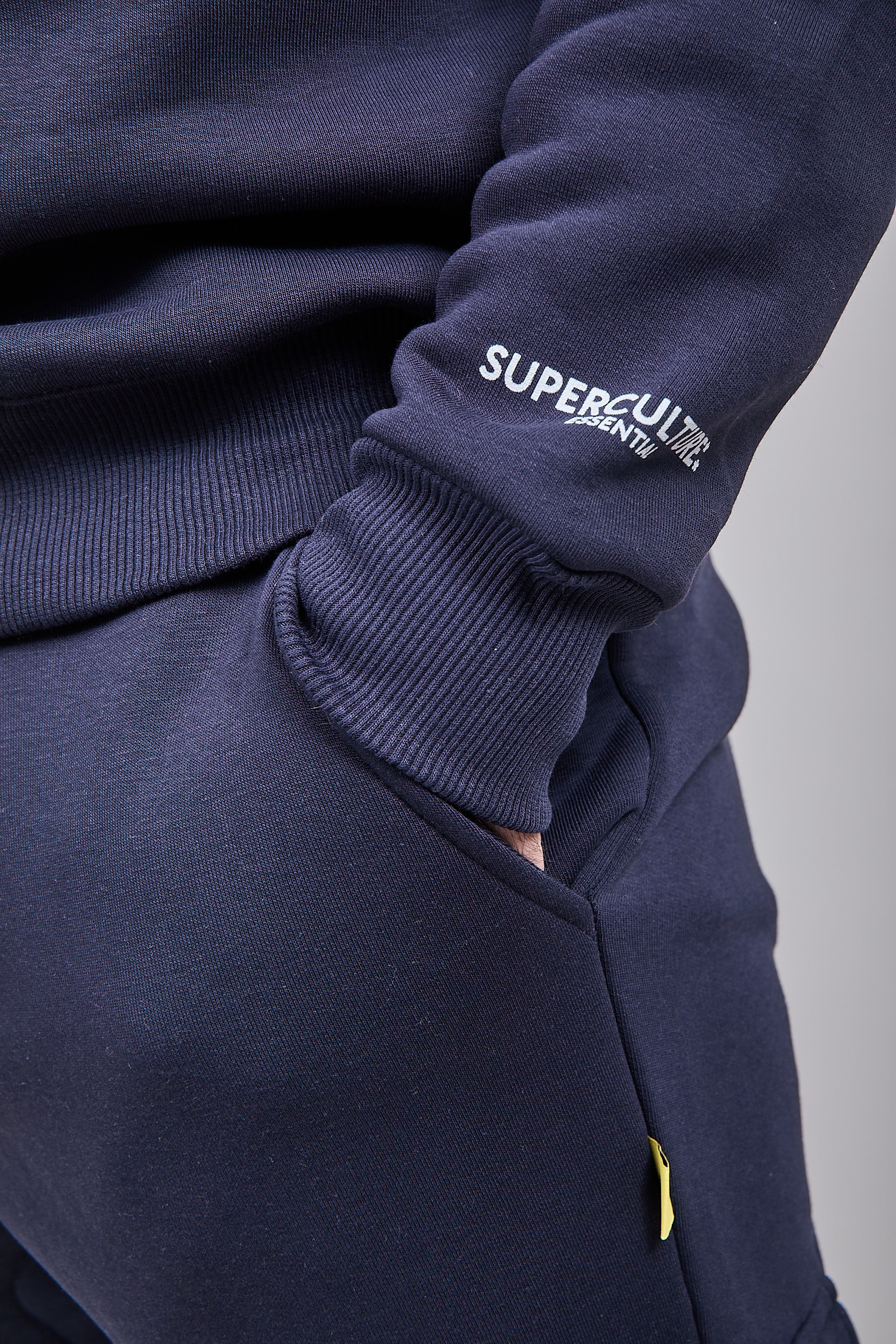 Felpa Superculture Girocollo Teddy Blu