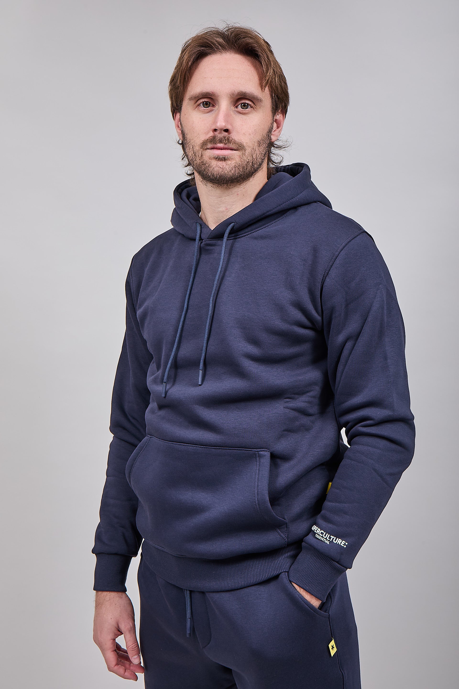 Felpa Superculture Cappuccio Joy Blu