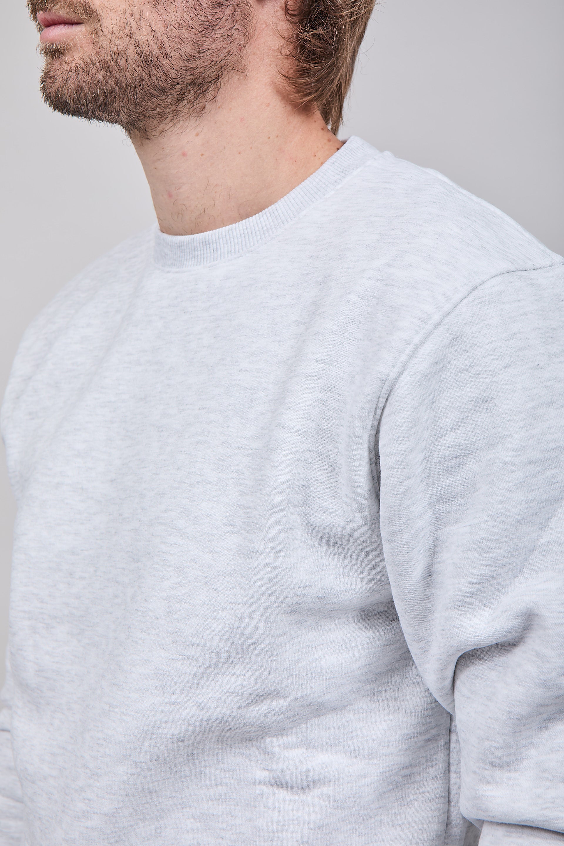 Felpa Superculture Girocollo Teddy Grigia