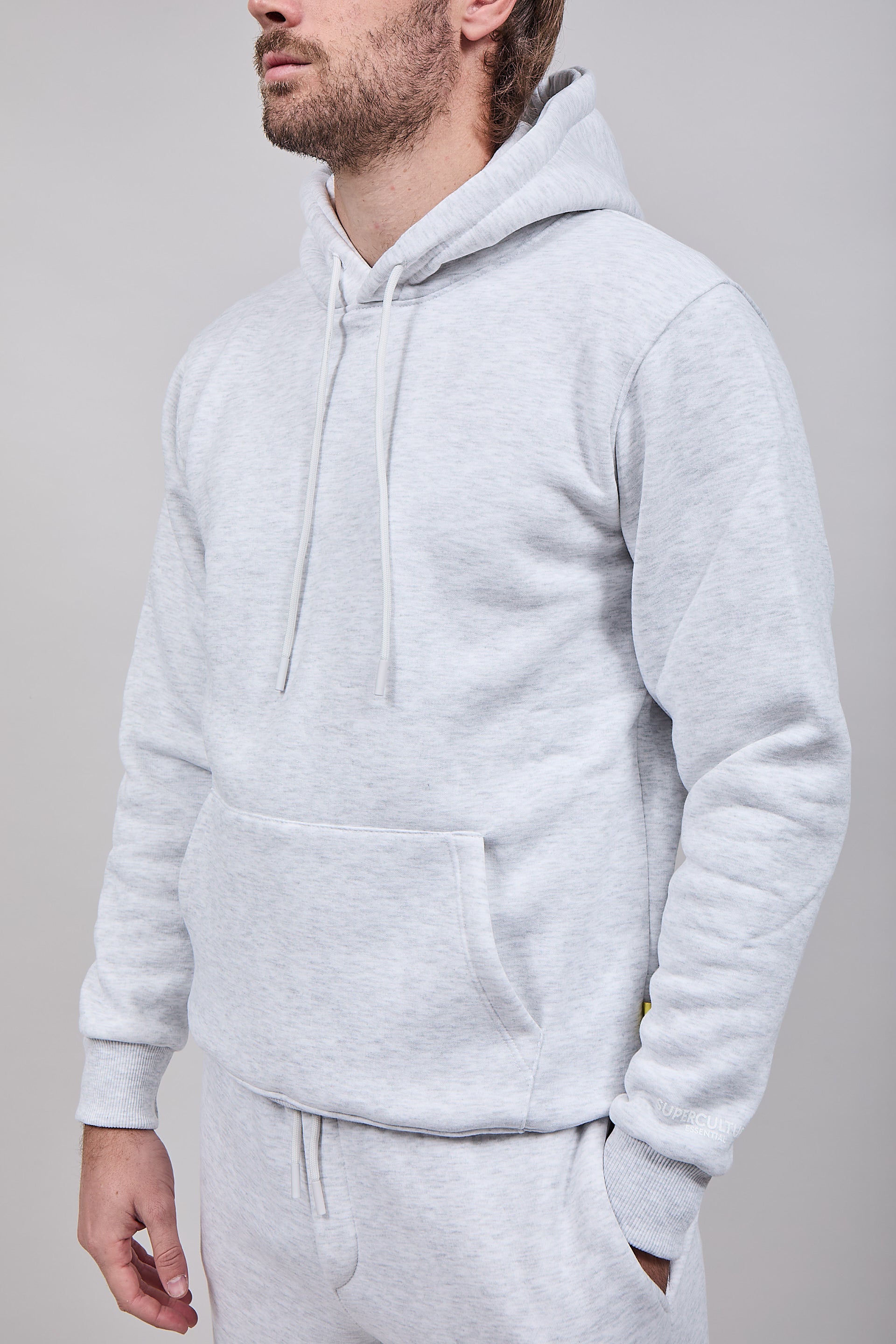 Felpa Superculture Cappuccio Joy Grigio