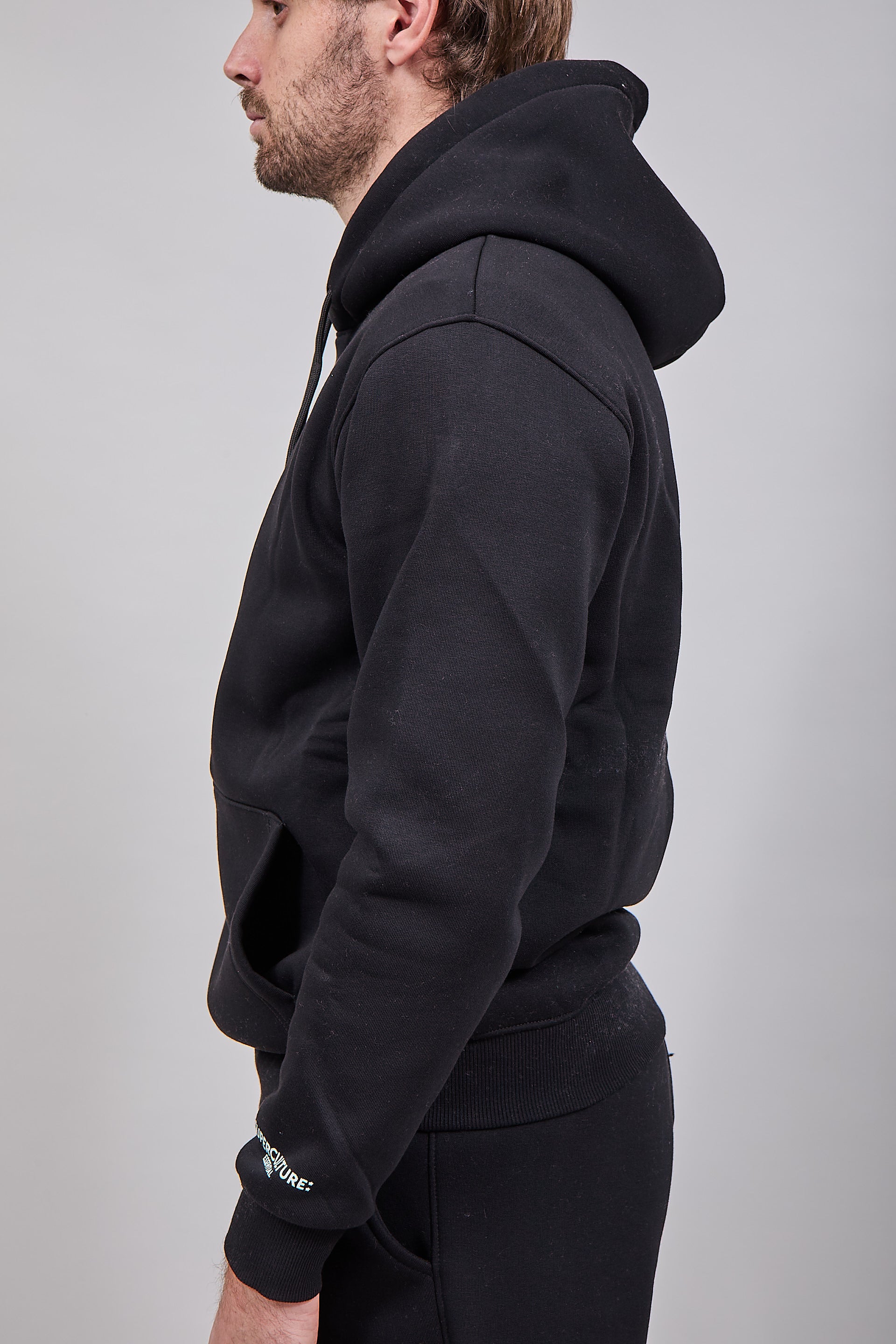 Felpa Superculture Cappuccio Joy Nera