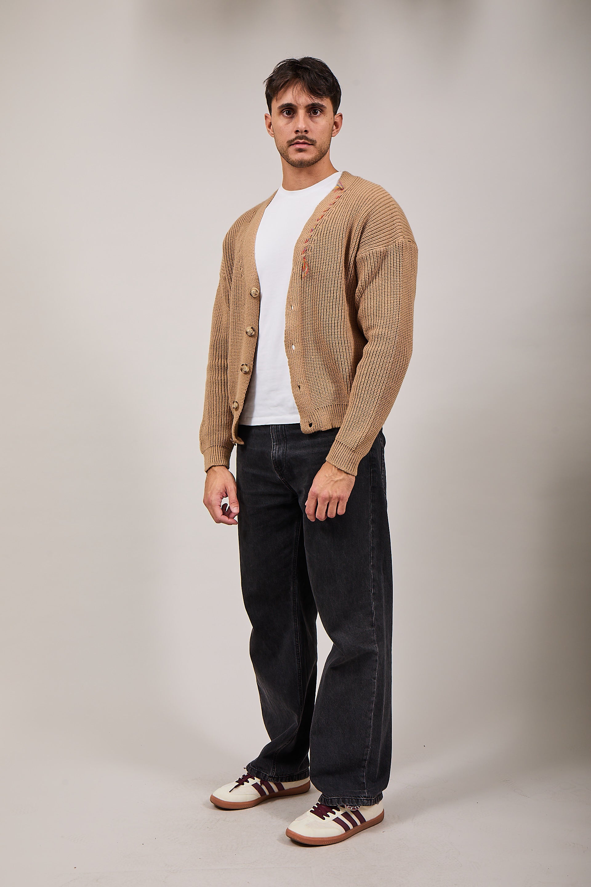 Cardigan Berna Crop Jacquared Cammello 014 (12220062171476)