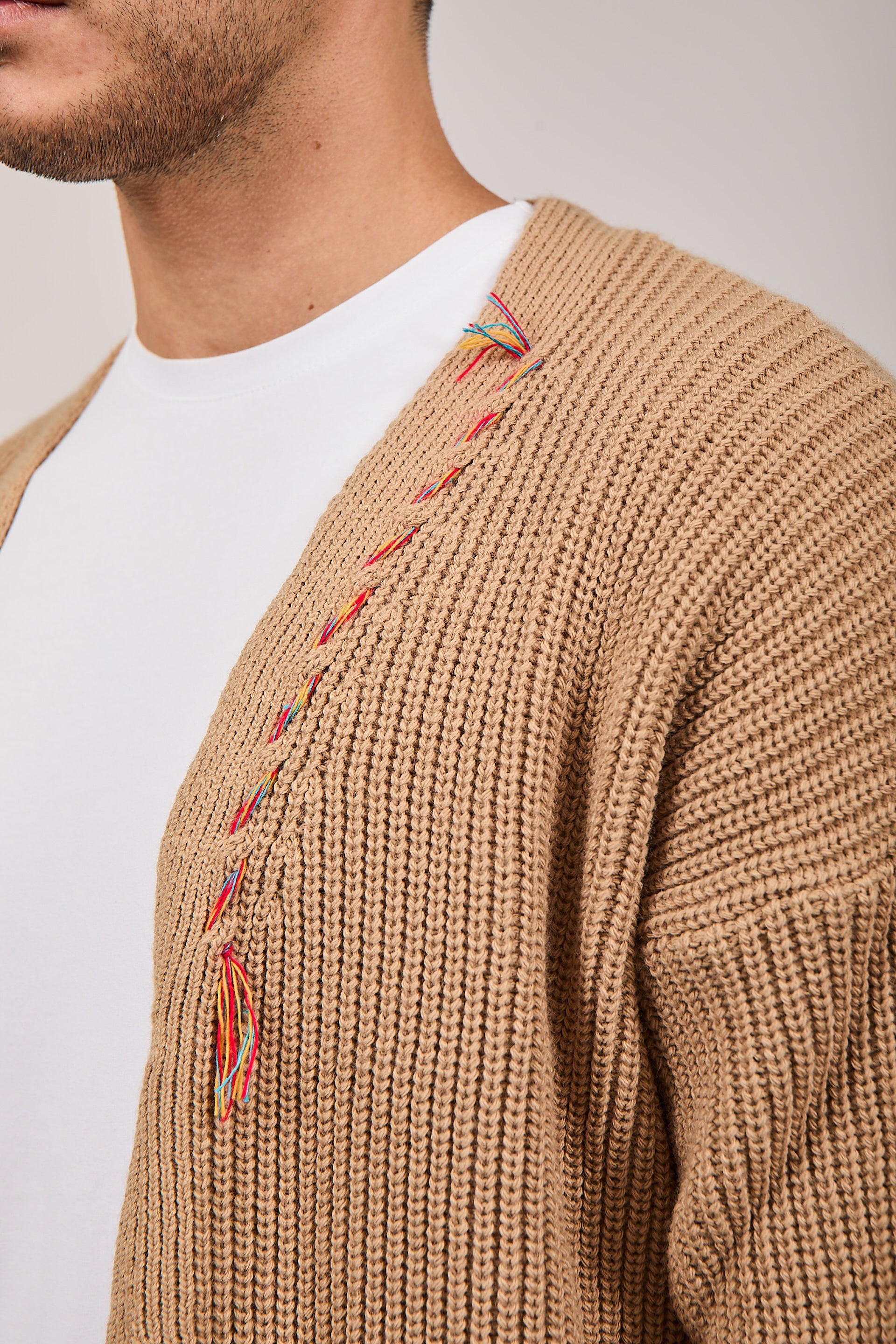 Cardigan Berna Crop Jacquared Cammello 014 (12220062171476)