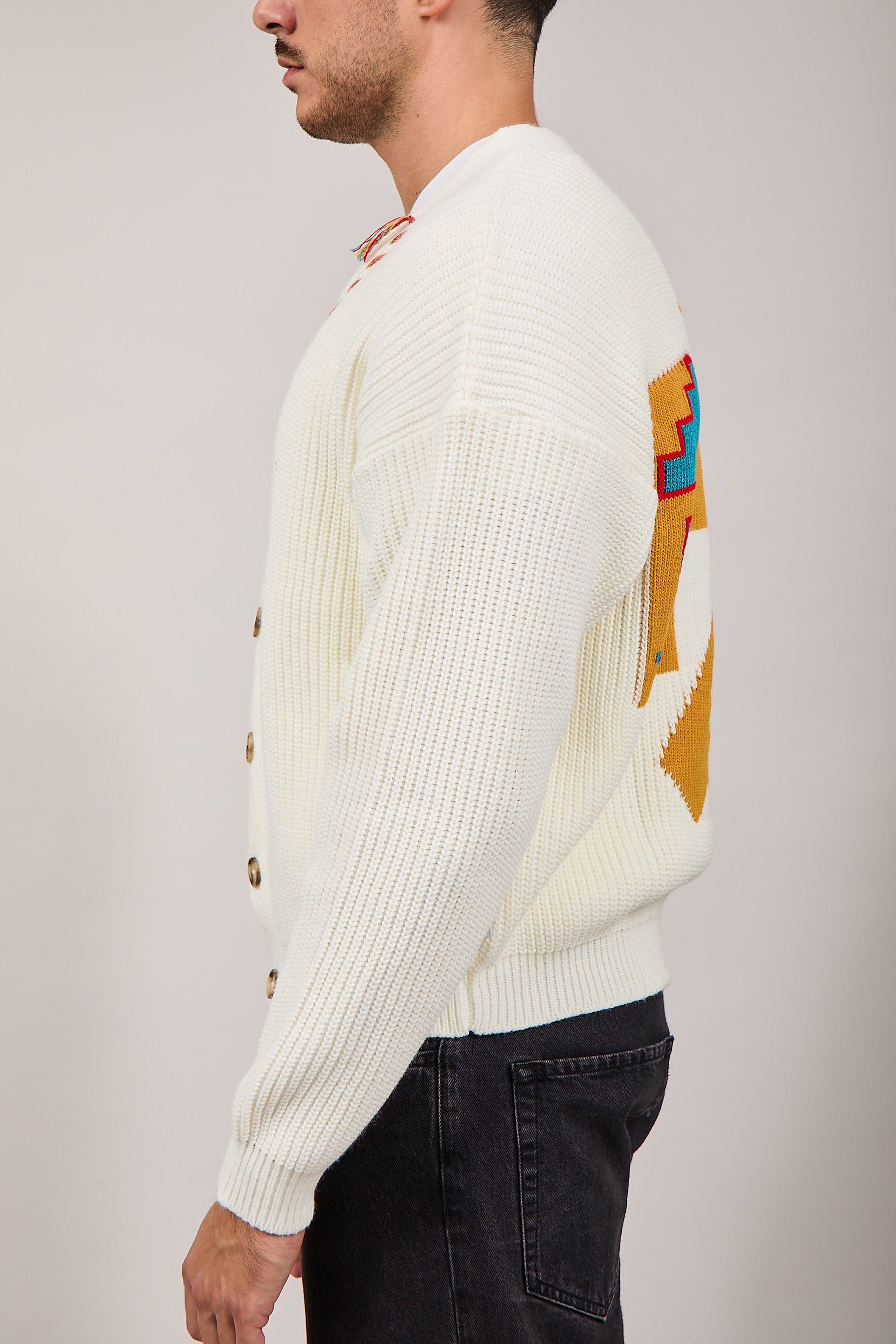 Cardigan Berna Crop Jacquared Panna 014 (12220062826836)