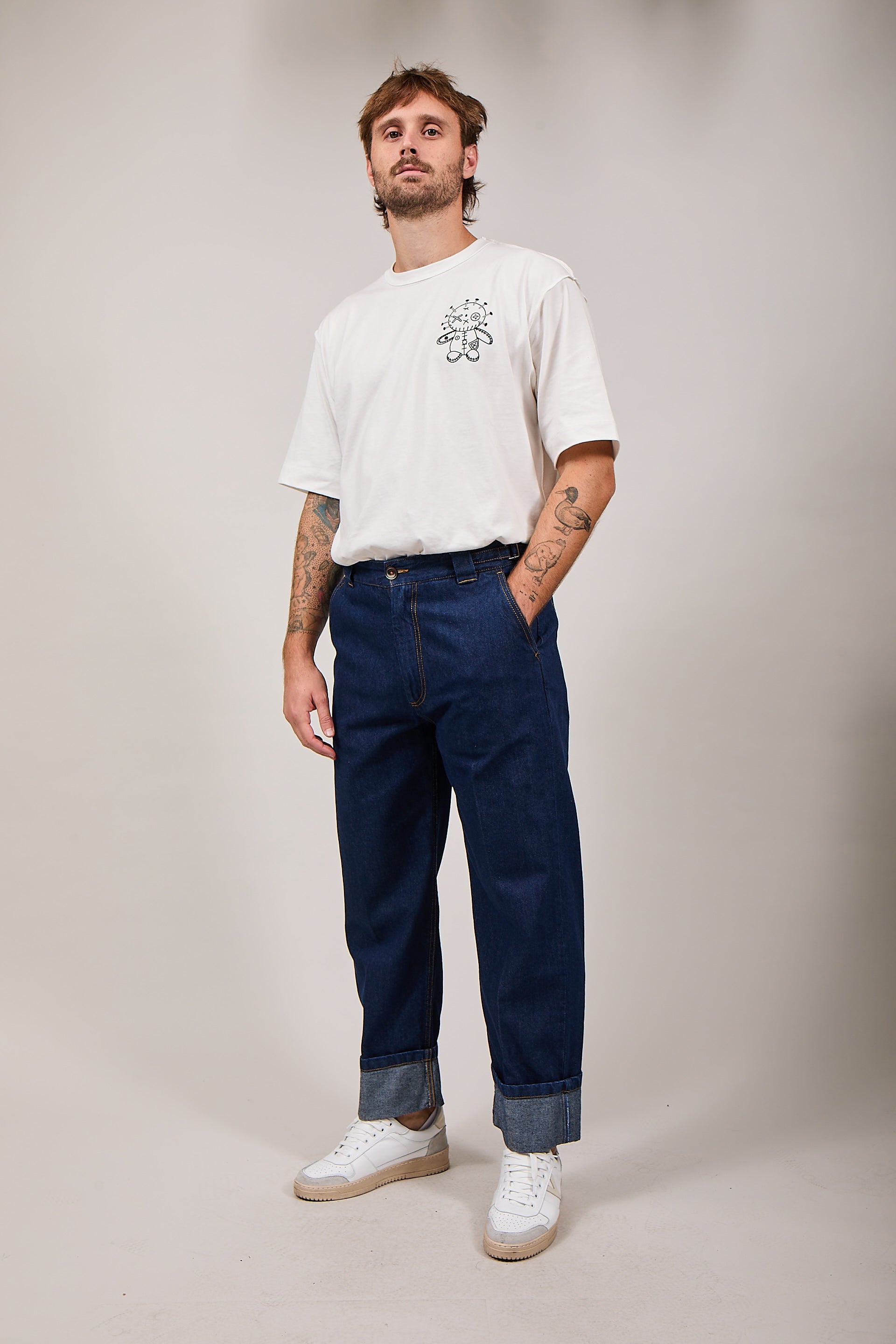 Jeans Berna Palazzo Risvolto (12256413057364)