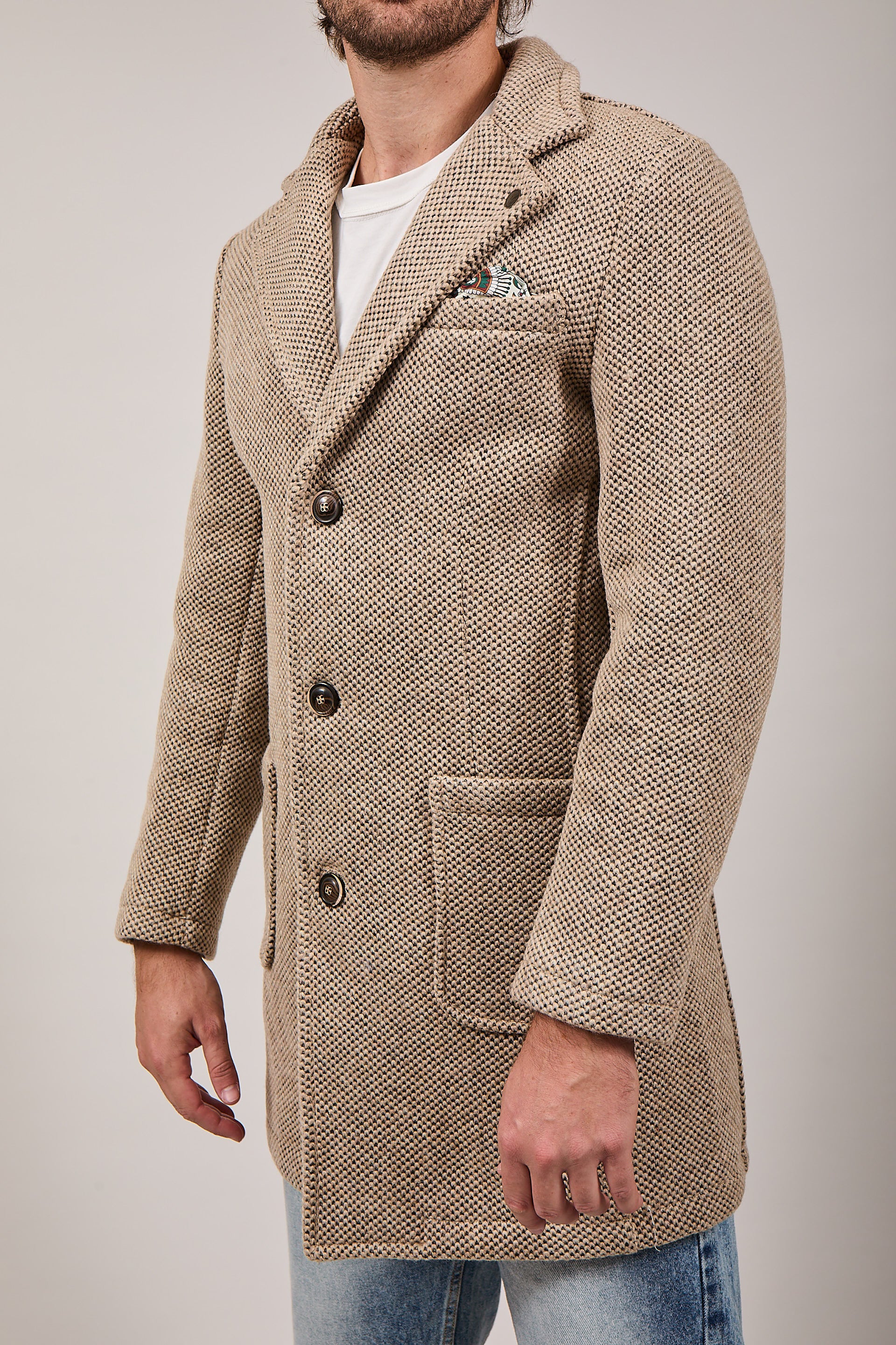 Cappotto V2 Punto di Riso Sabbia (12245096595796)