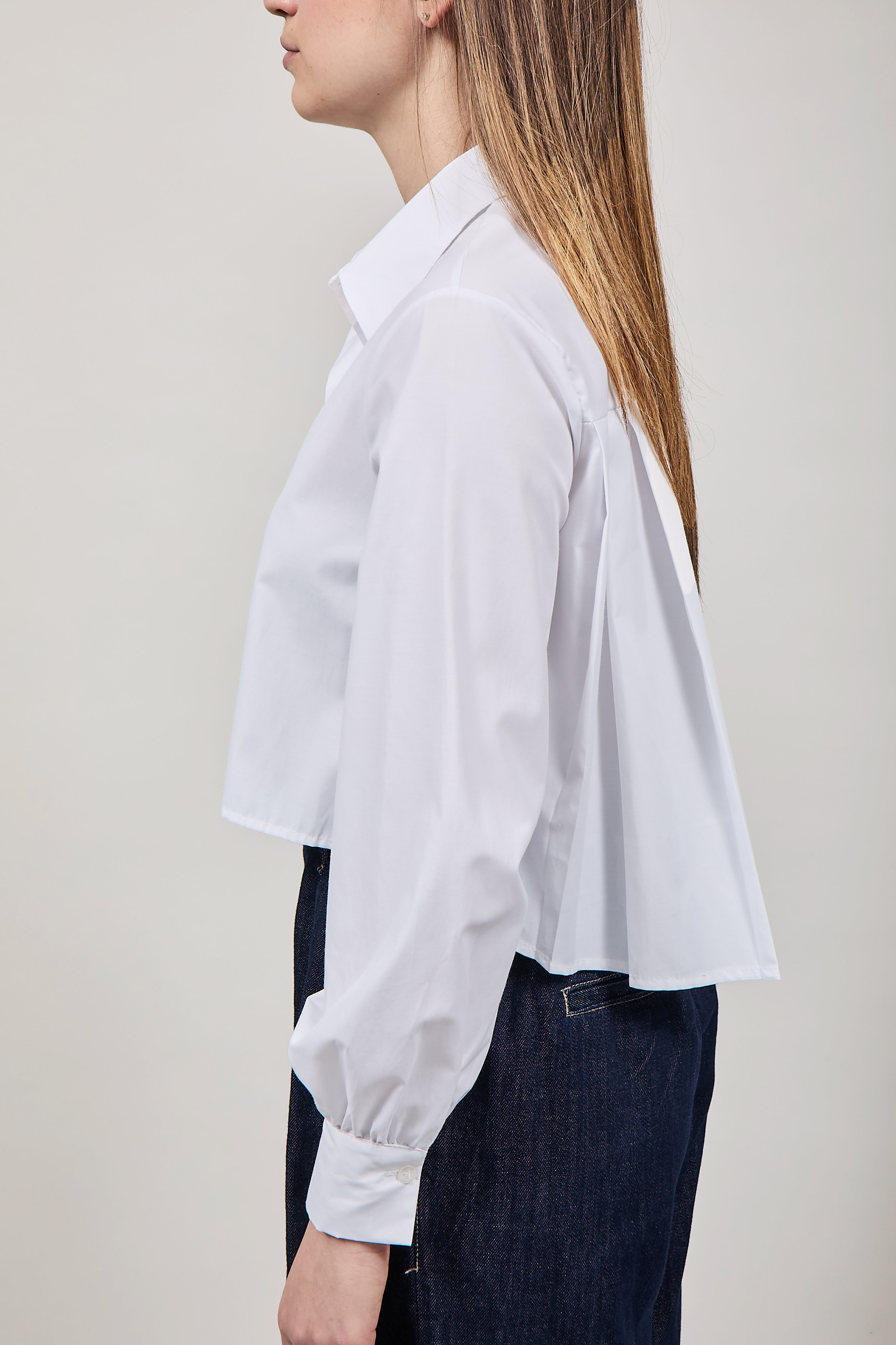 Camicia Lokita Cropped Plissè