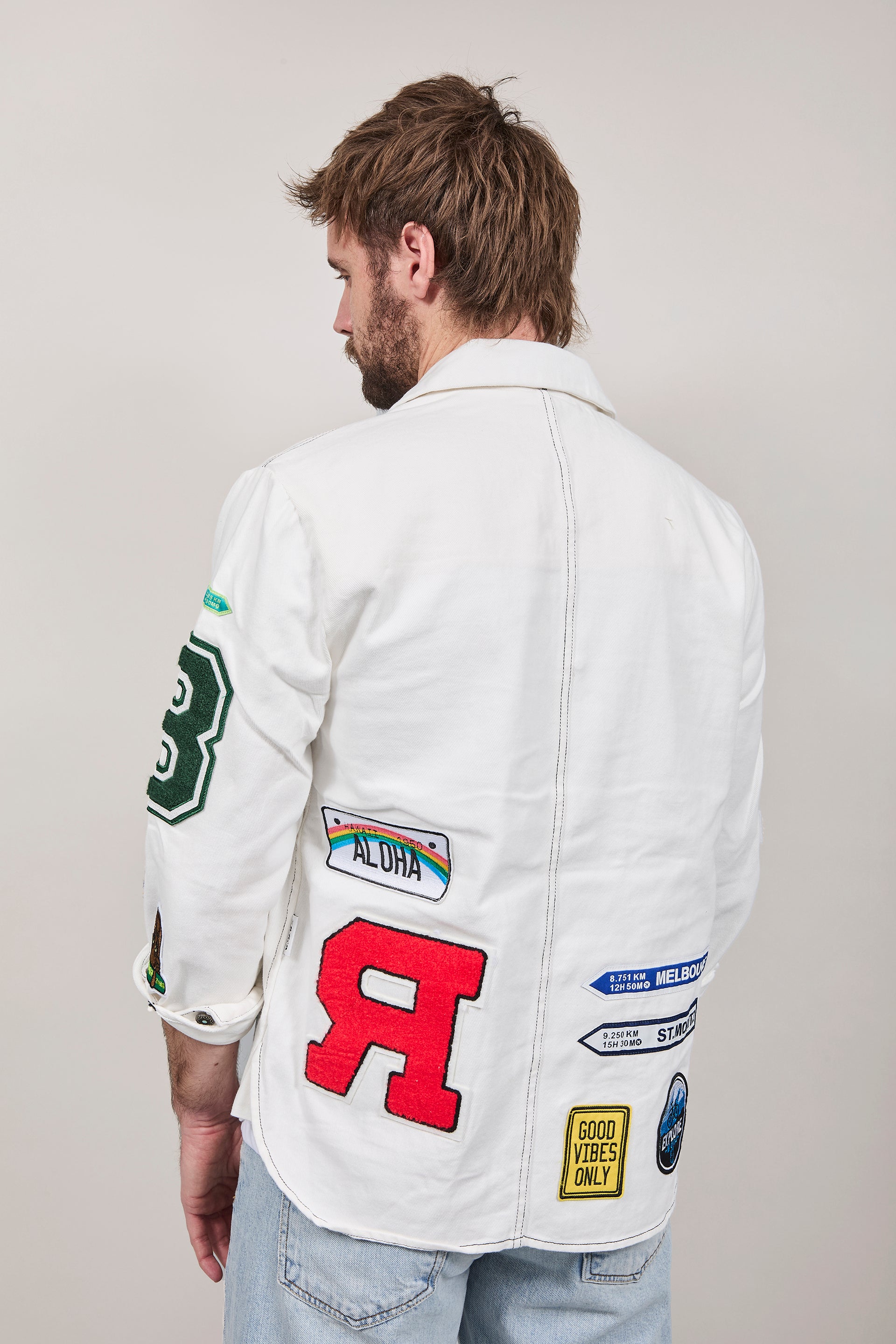 Giacca Berna Patch Bianca