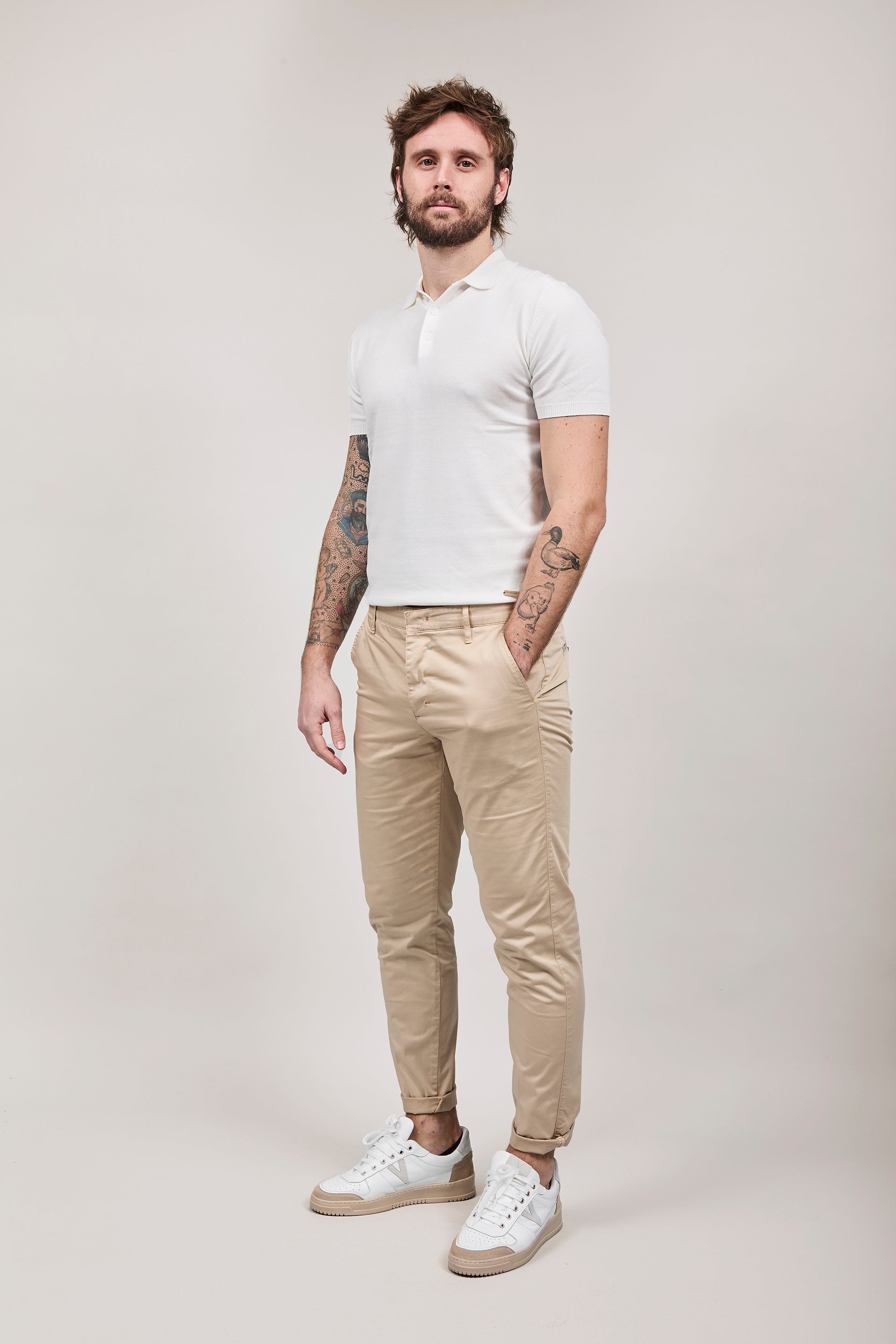 Pantalone Berna chinos Beige 39