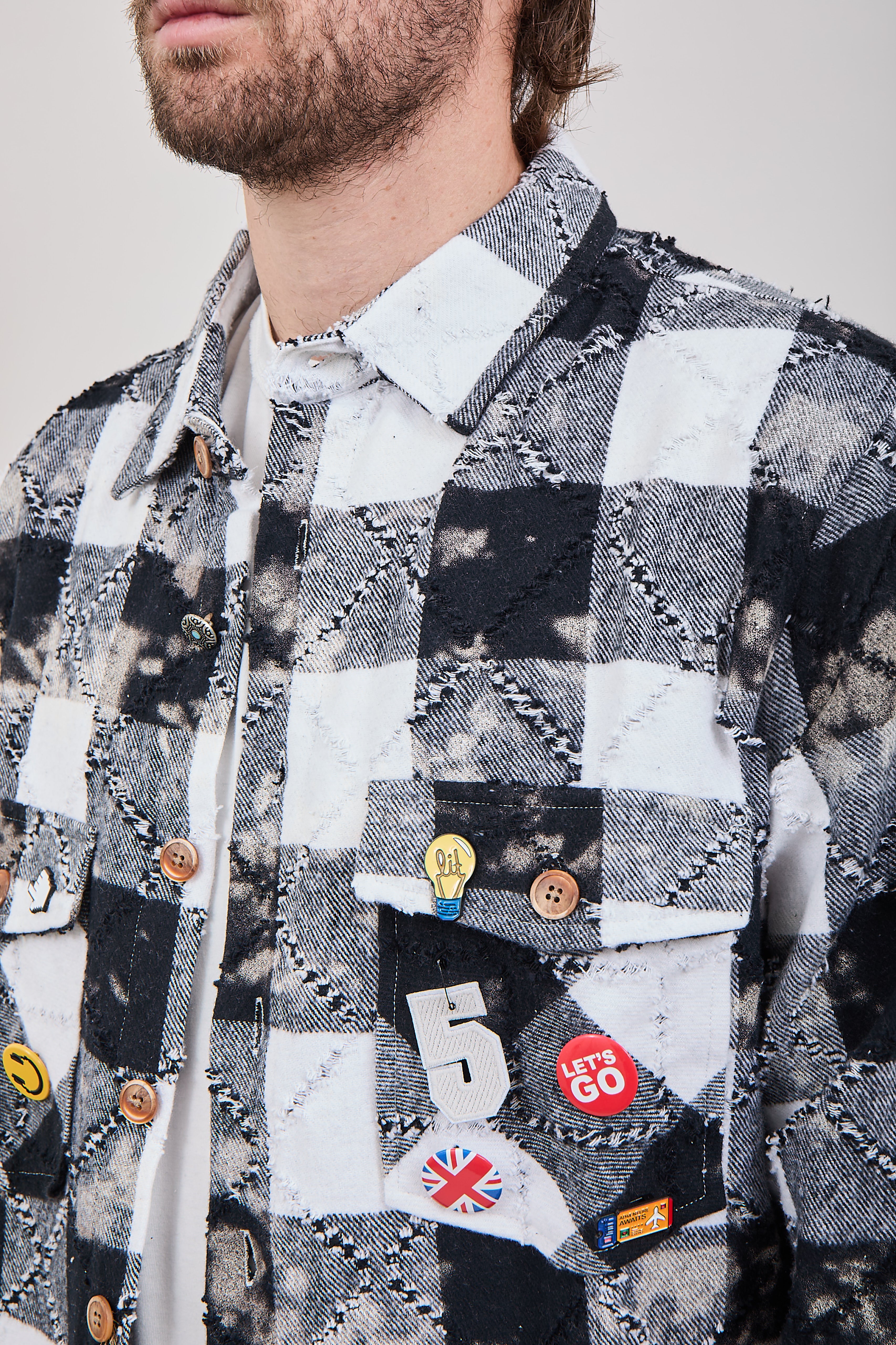 Giacchetta Berna Quadri Rotture B-W 278