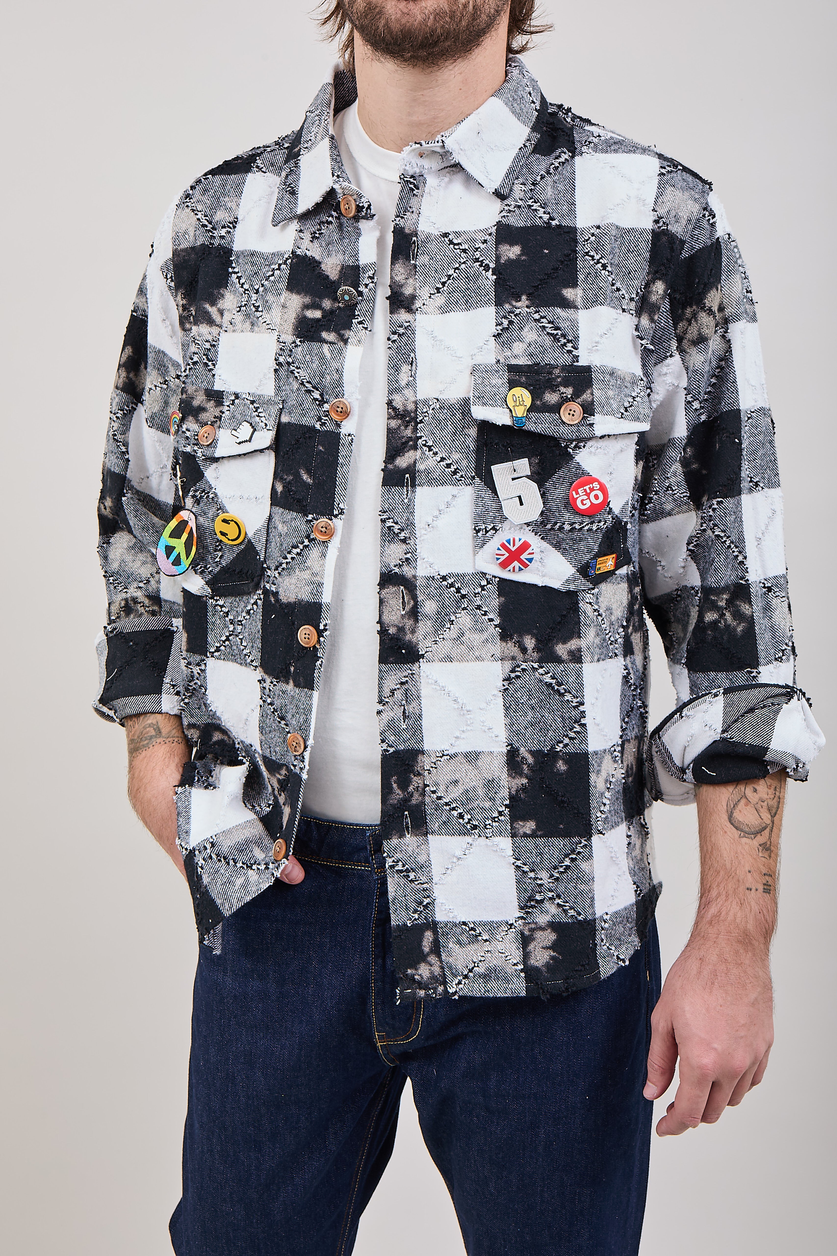 Giacchetta Berna Quadri Rotture B-W 278