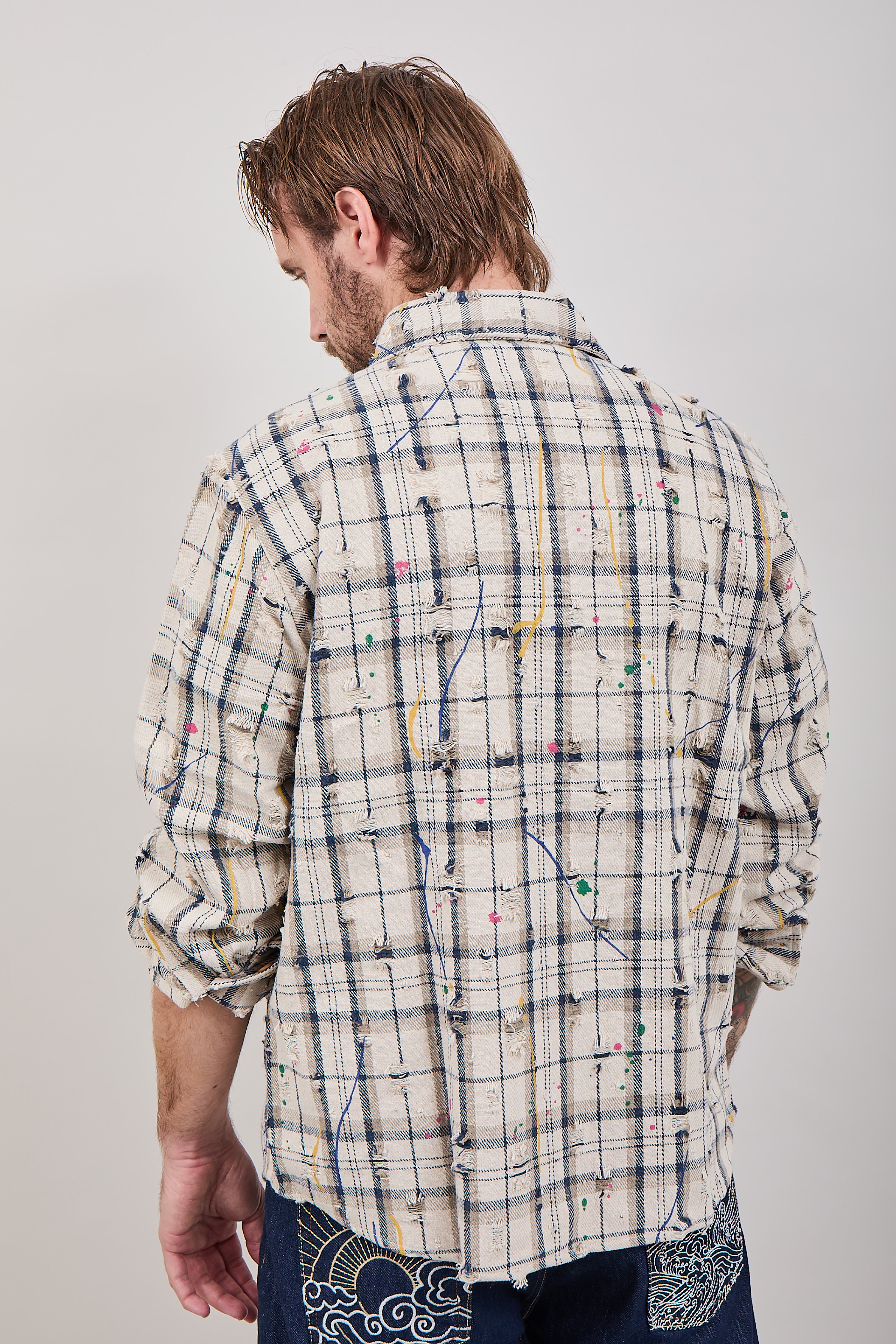 Giacchetta Berna Quadri Rotture Beige 278