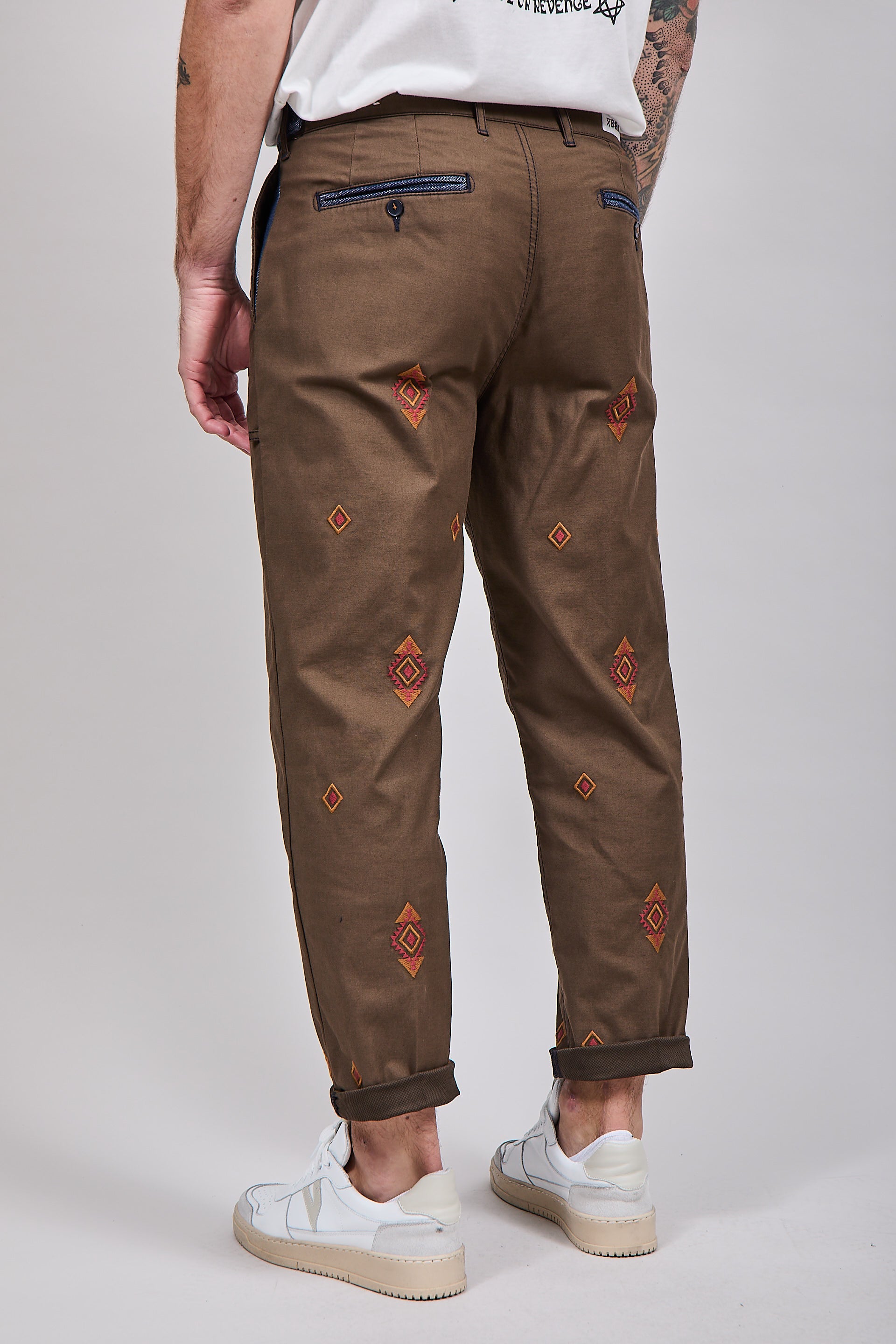 Pantalone Berna etnico 151 Marrone