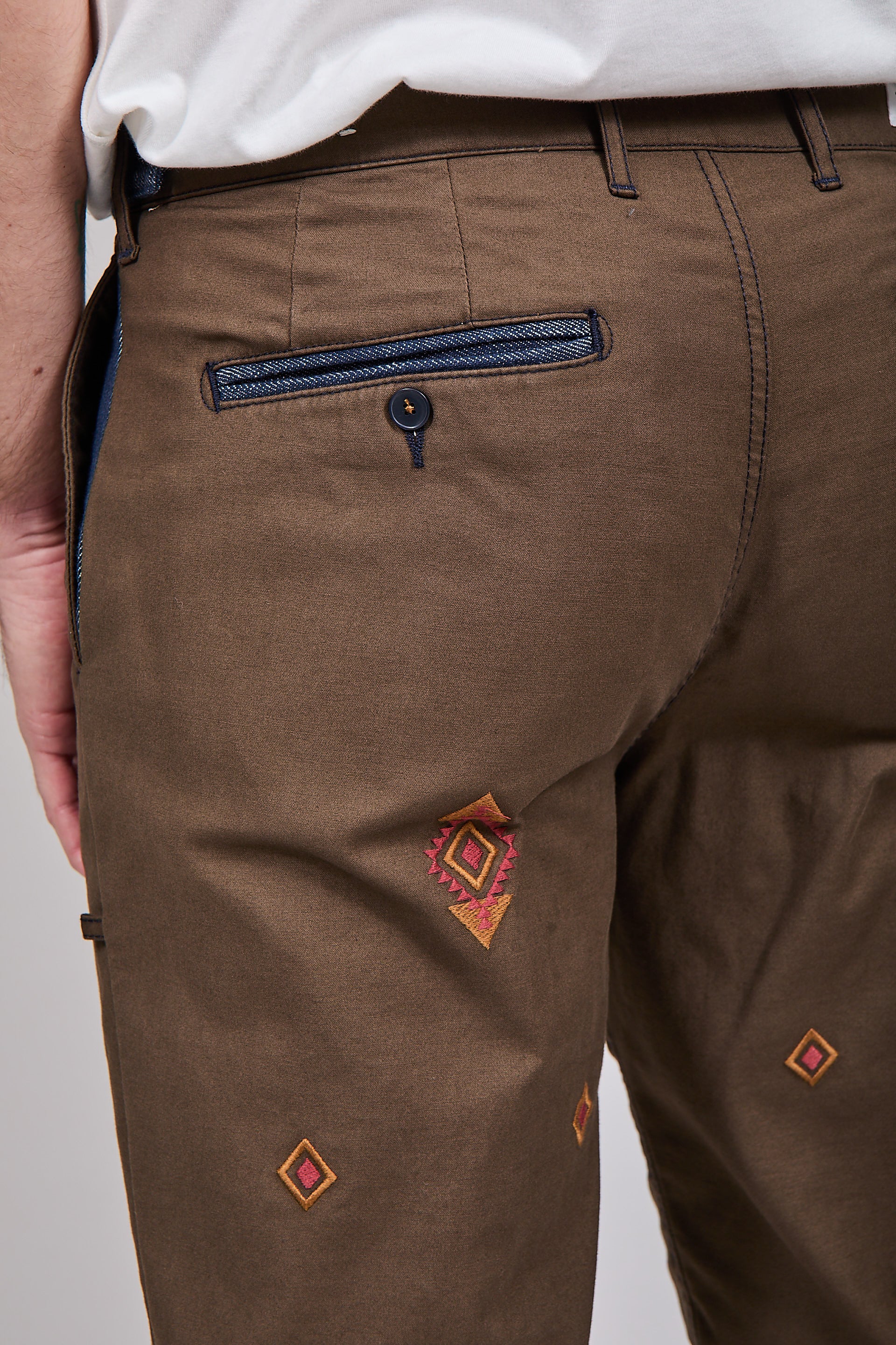 Pantalone Berna etnico 151 Marrone