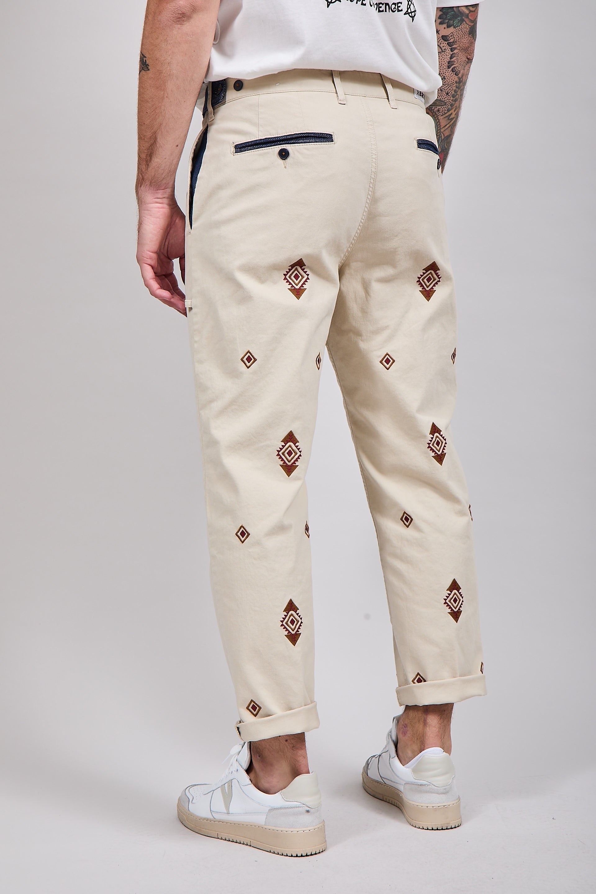 Pantalone Berna etnico 151 Panna
