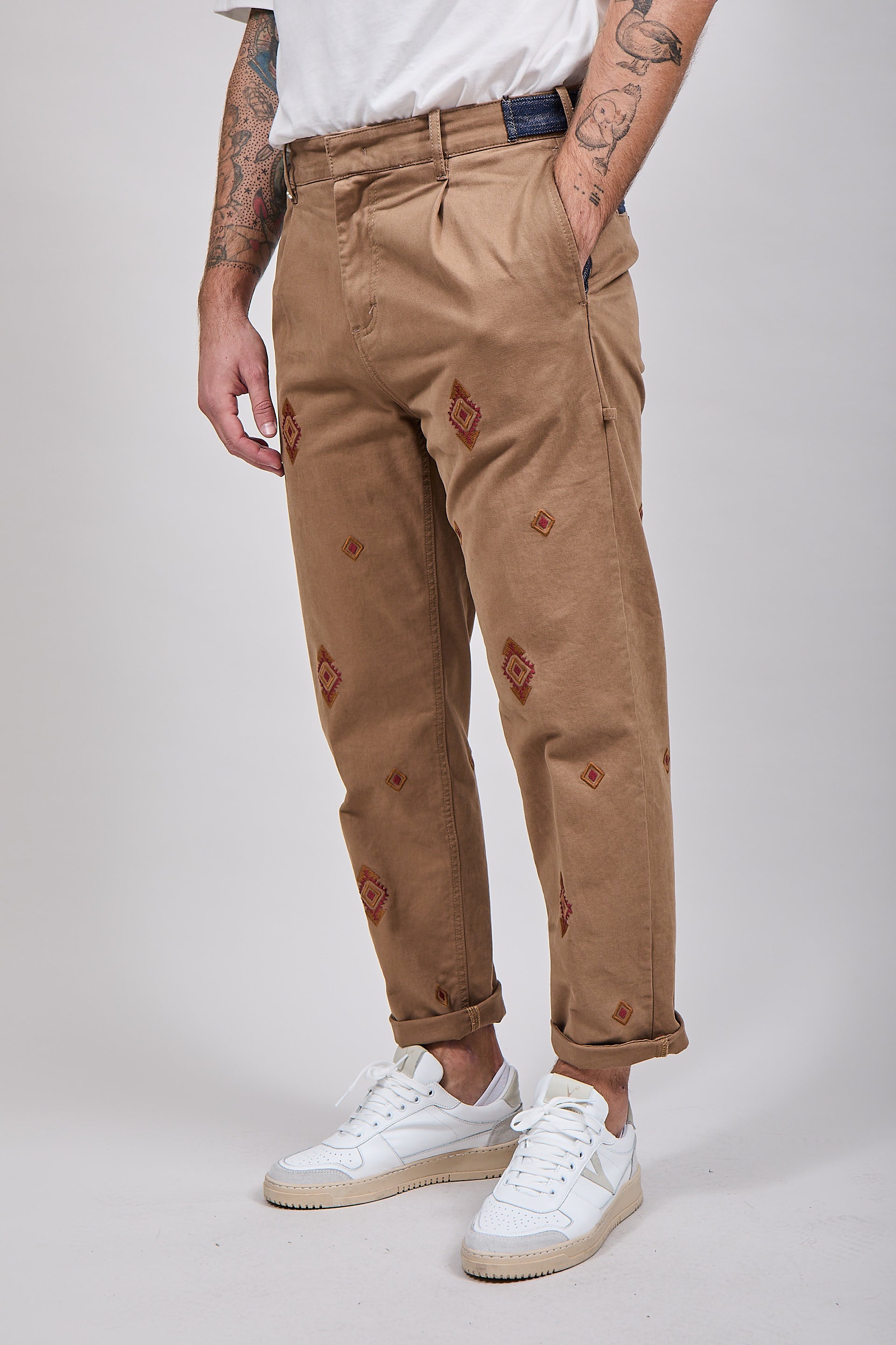 Pantalone Berna etnico 151 Cammello