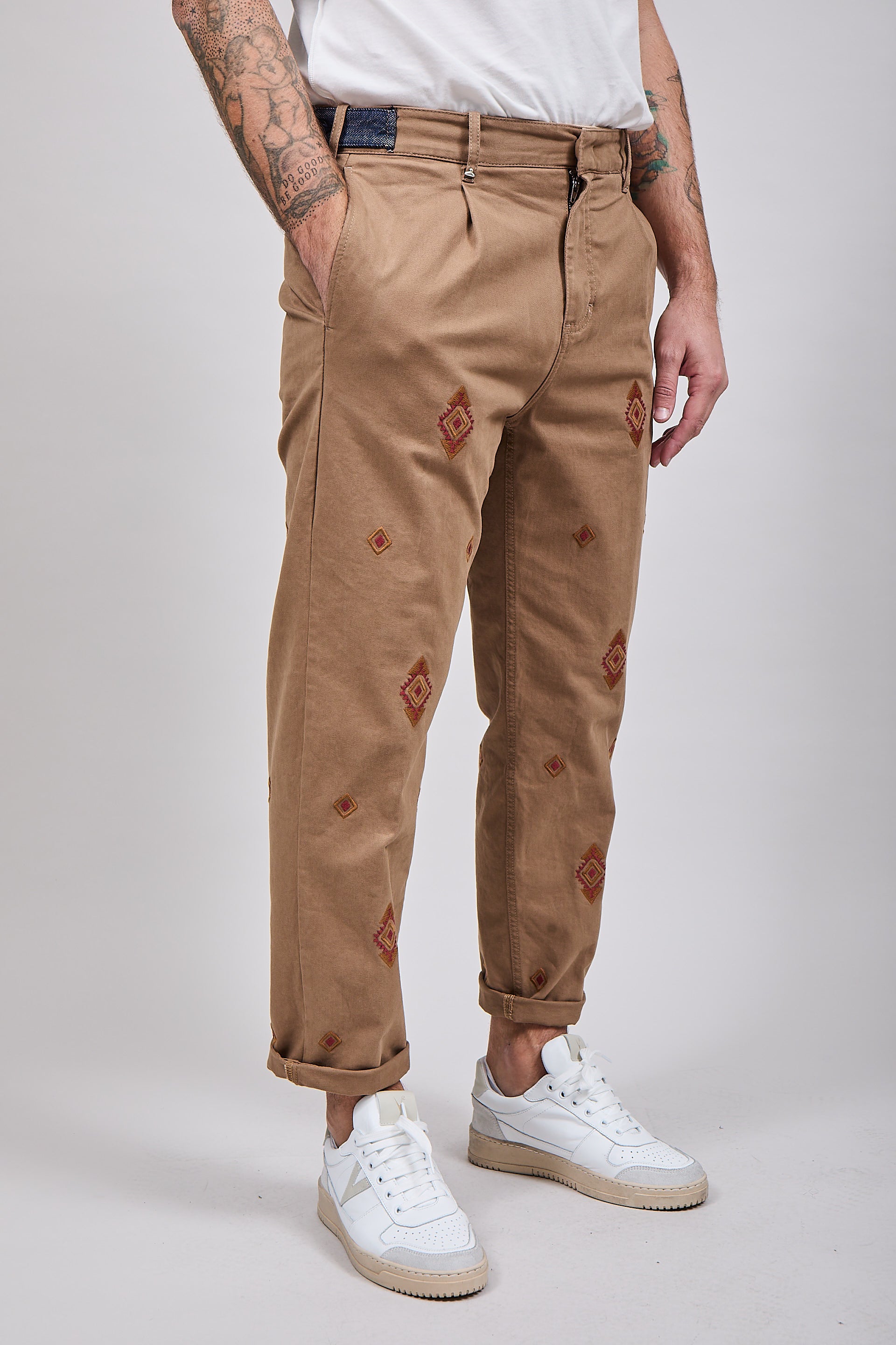 Pantalone Berna etnico 151 Cammello