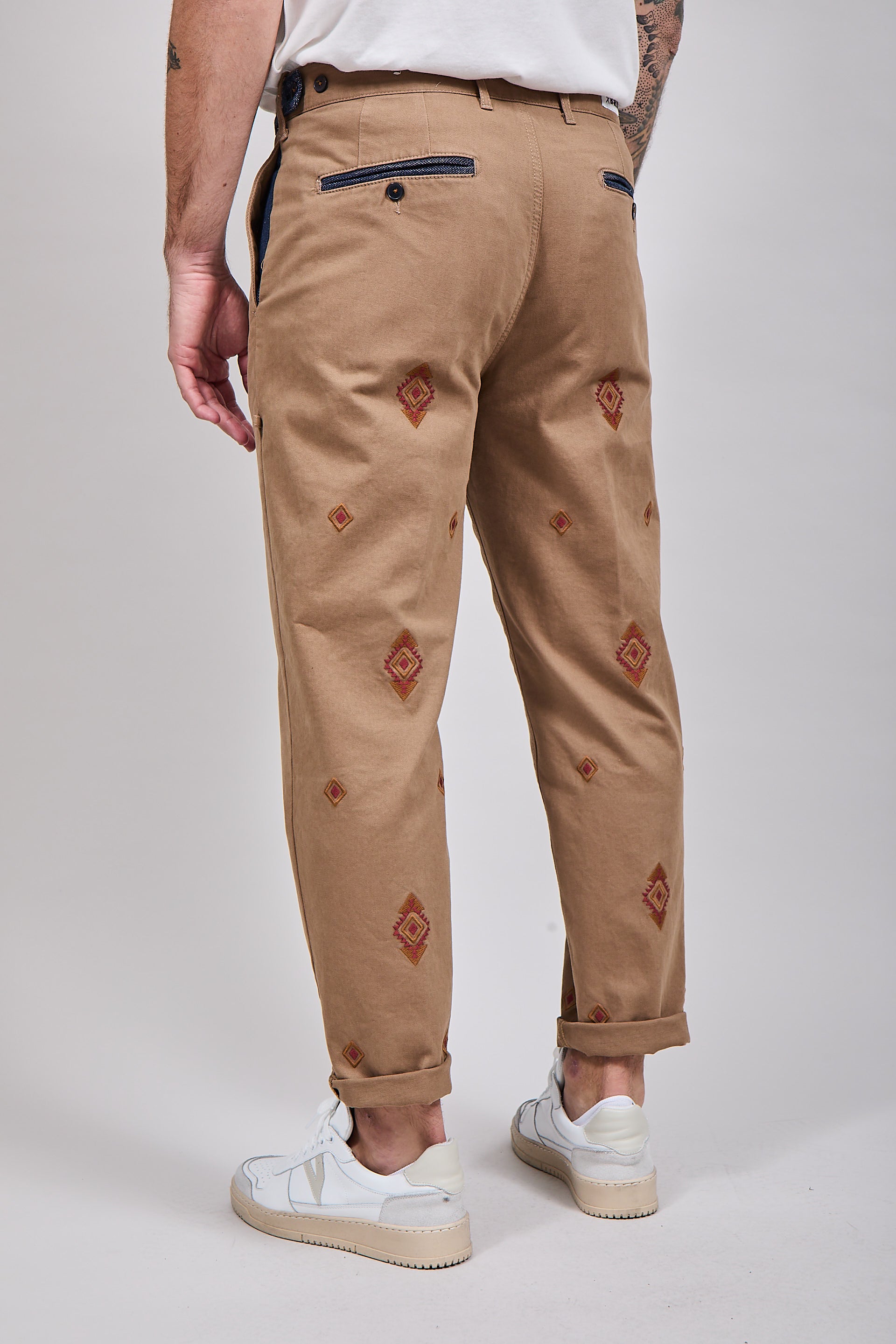 Pantalone Berna etnico 151 Cammello
