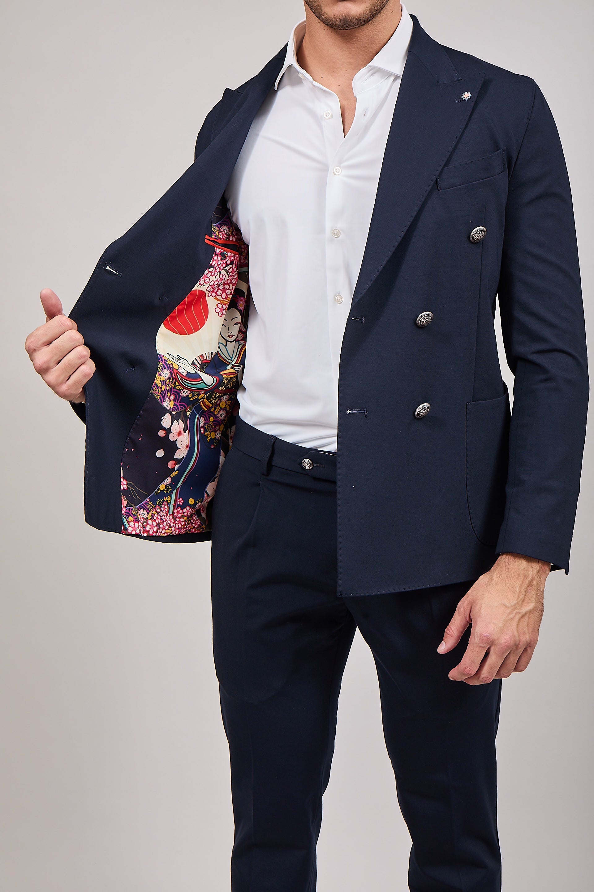 Completo Bharnaba Doppiopetto Kyoto Blu Notte