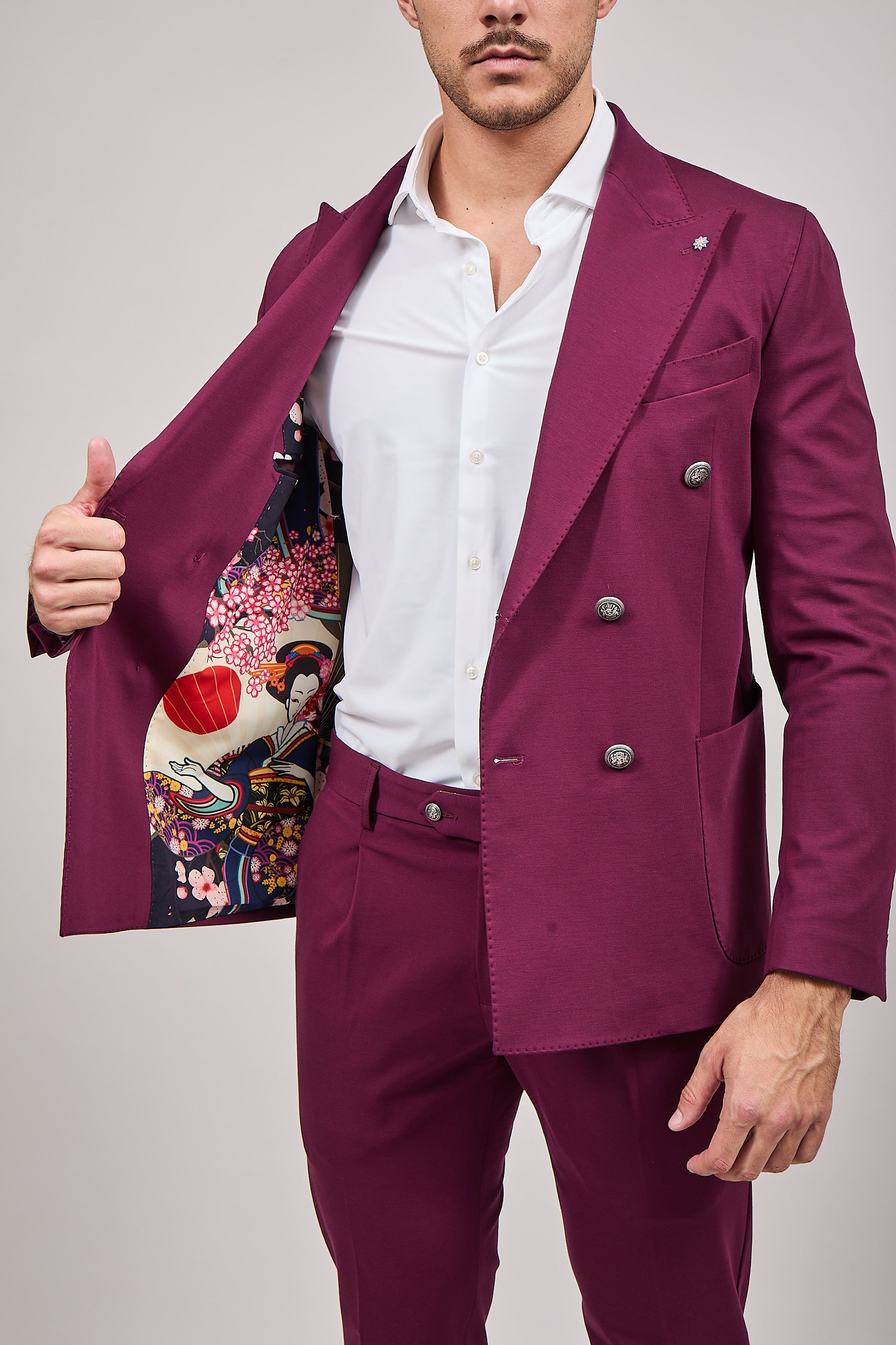 Completo Bharnaba Doppiopetto Kyoto Bordeaux