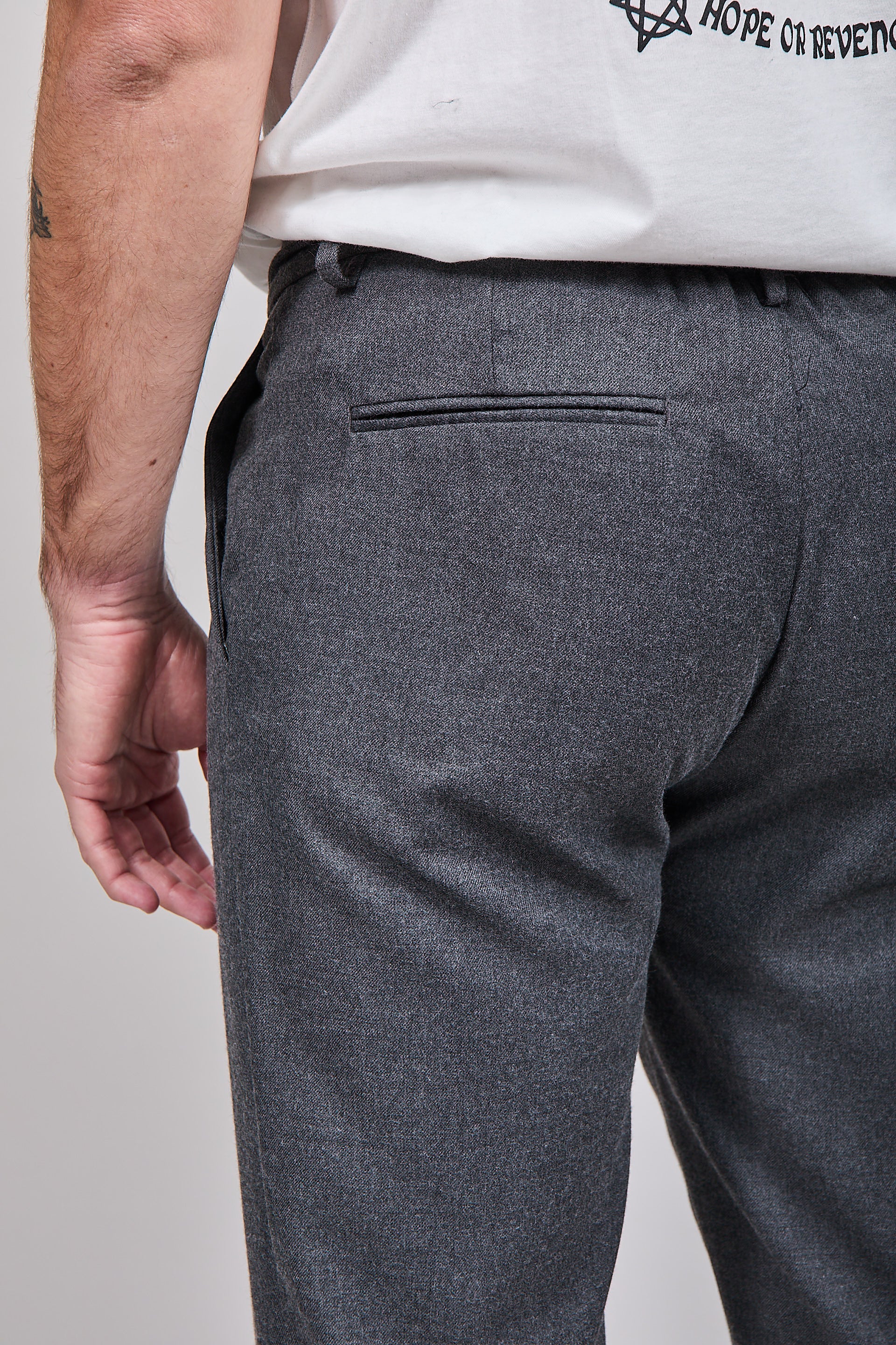 Pantalone Over-D Pince Grigio P29