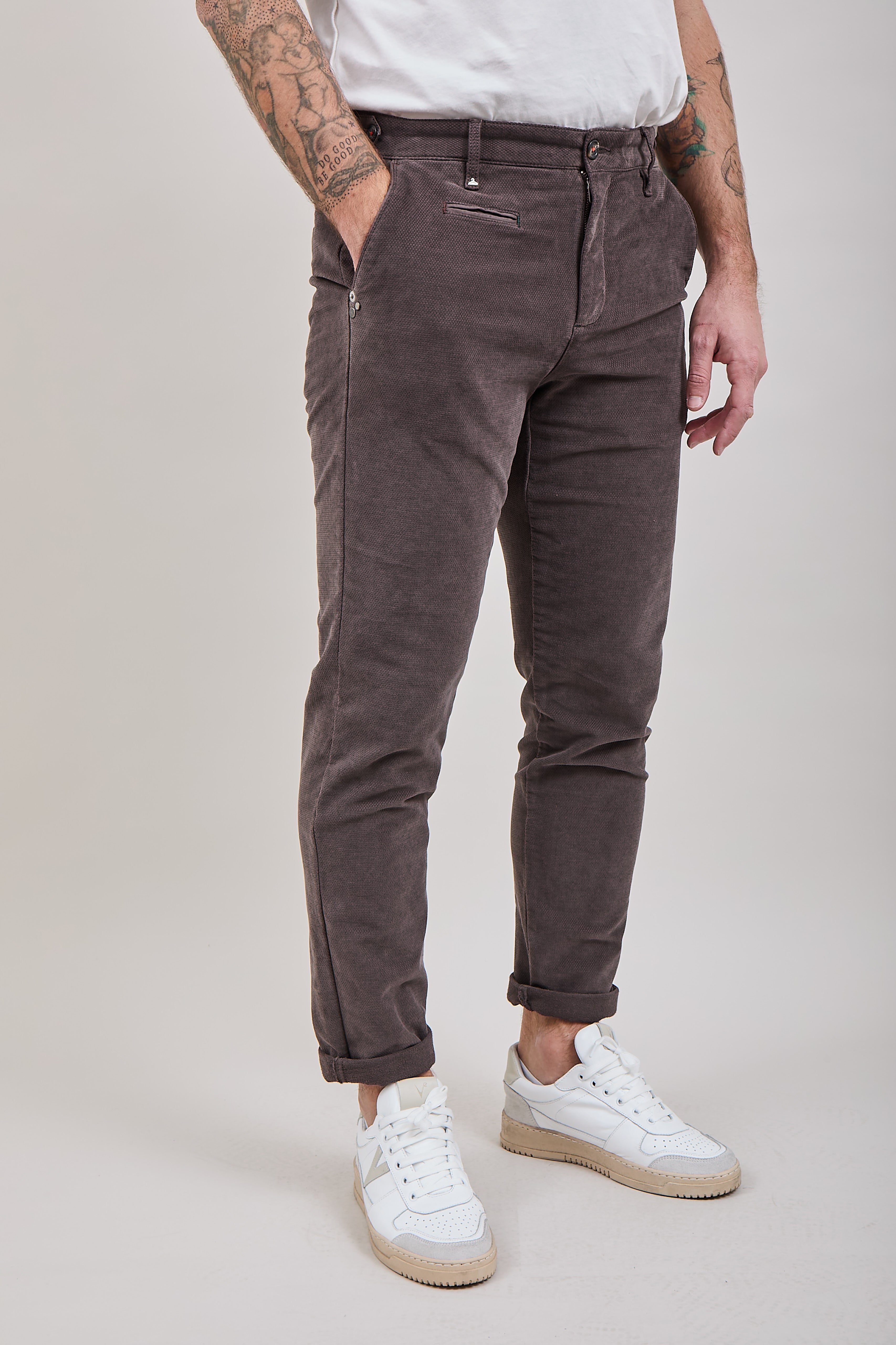 Pantalone velluto Berna chinos 136 Caffè