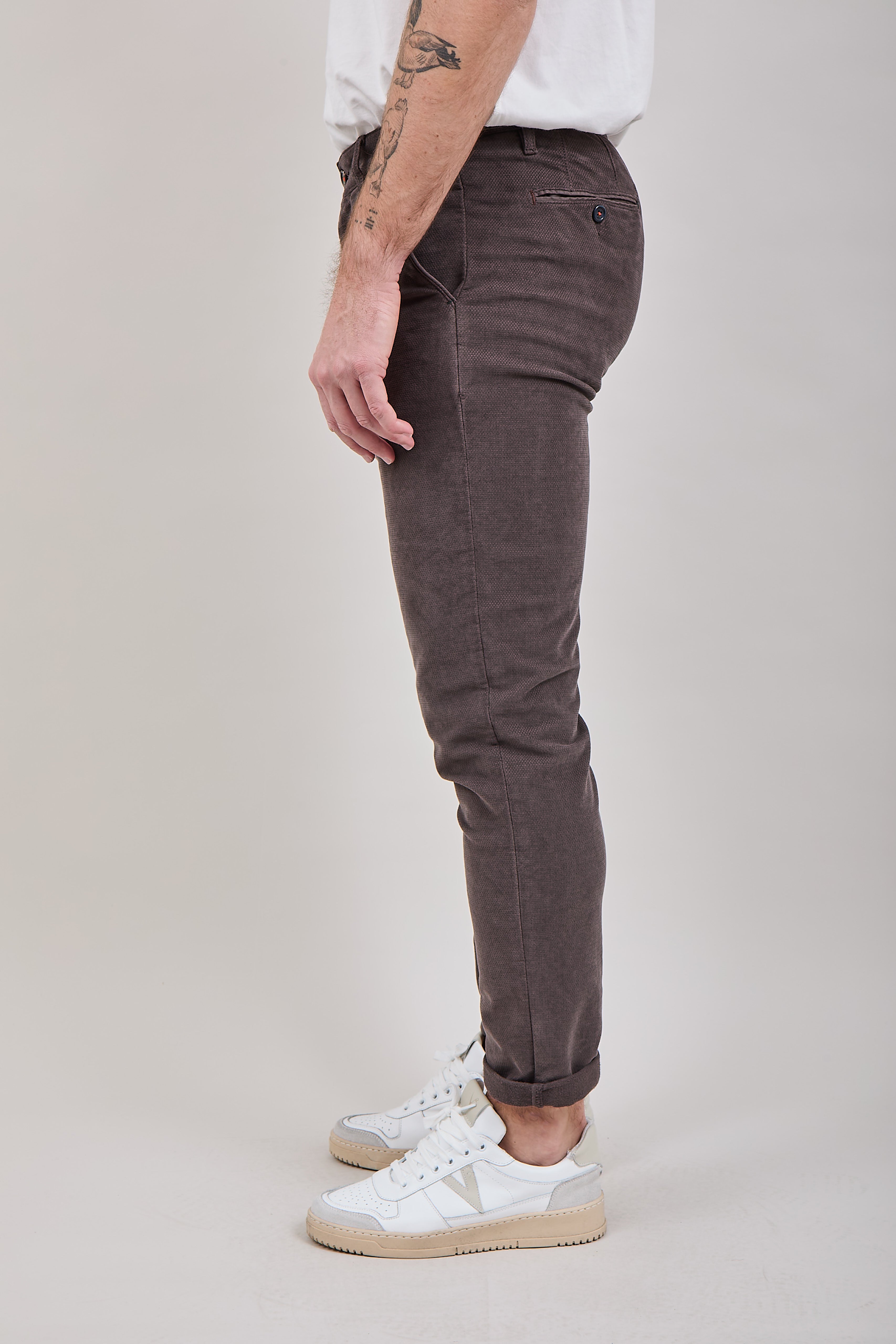 Pantalone velluto Berna chinos 136 Caffè